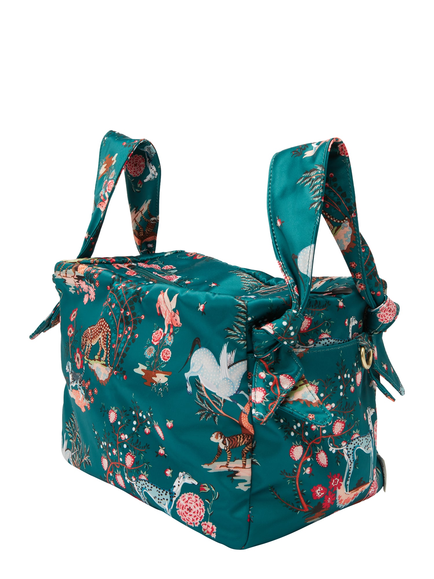 Cath Kidston Ročna torbica  svetlo modra / žad / oranžna / bela