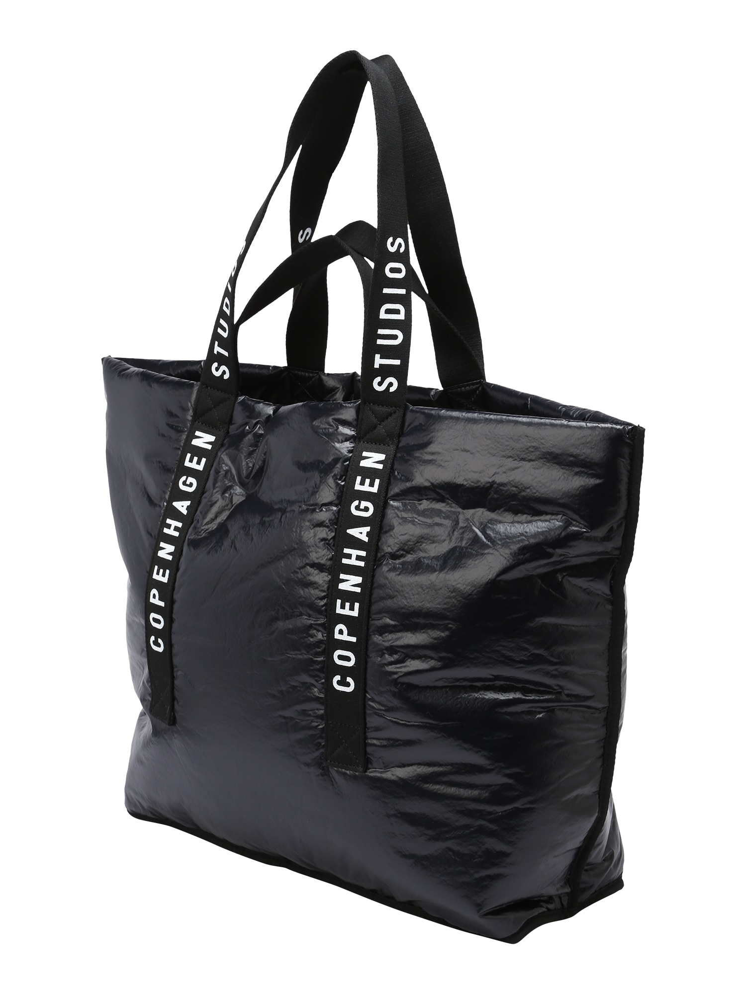 Copenhagen Nakupovalna torba  črna / bela