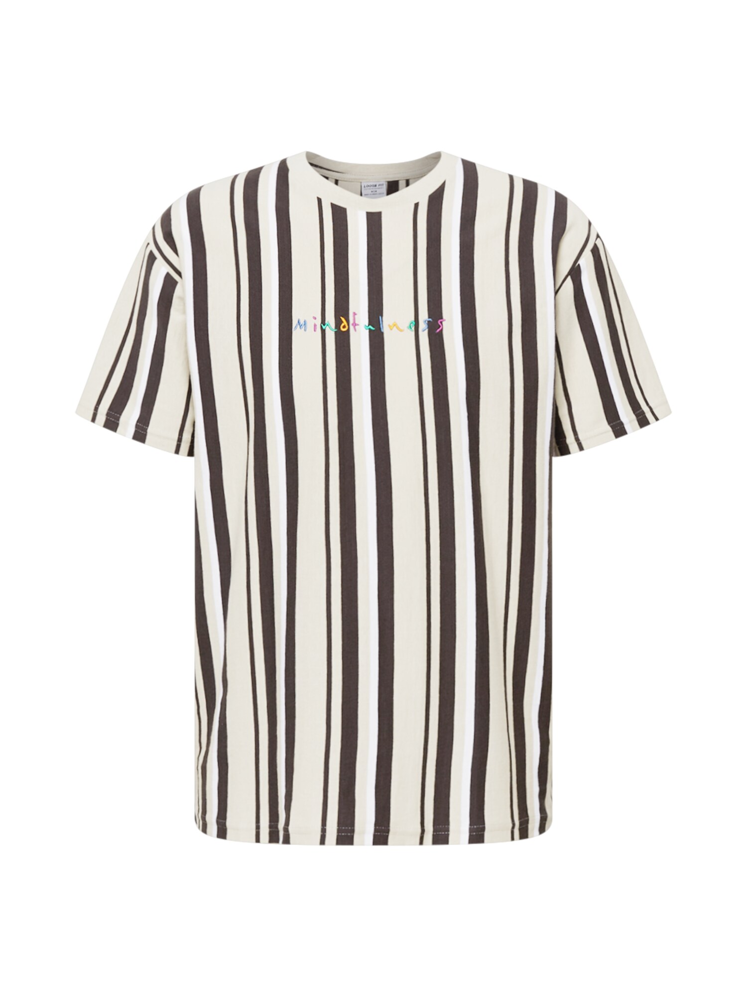 Cotton On Majica 'DOWNTOWN'  kremna / temno rjava / zelena / bela
