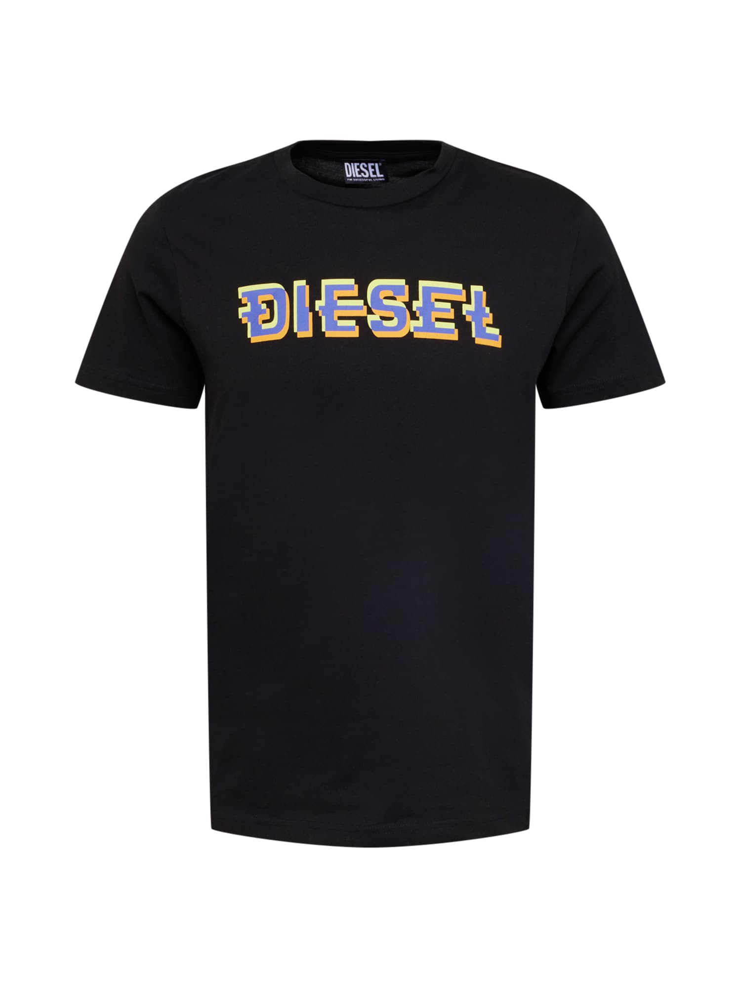 DIESEL Majica 'DIEGOR'  modra / pastelno zelena / oranžna / črna