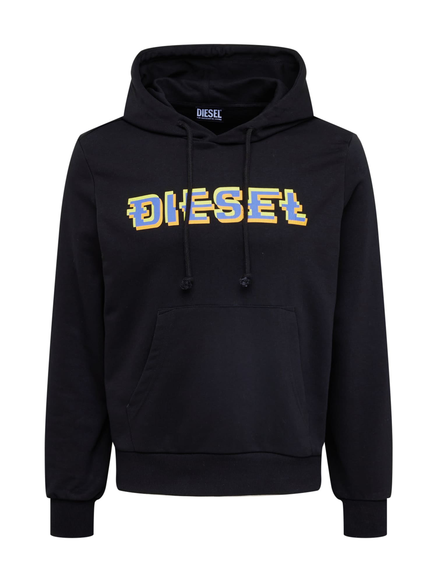 DIESEL Majica 'GINN'  svetlo modra / temno rumena / jabolko / črna