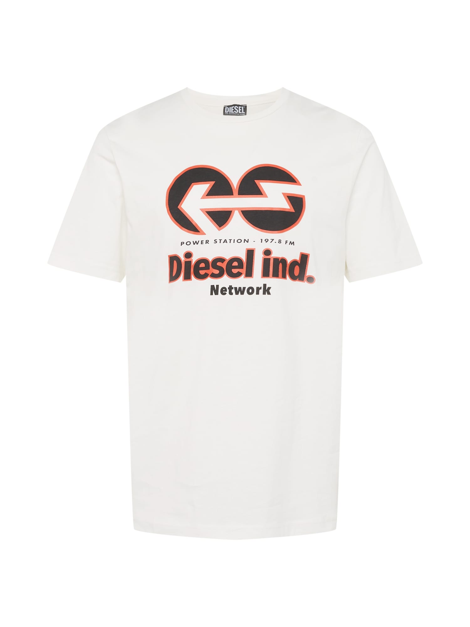 DIESEL Majica 'JUST'  marine / rdeča / off-bela