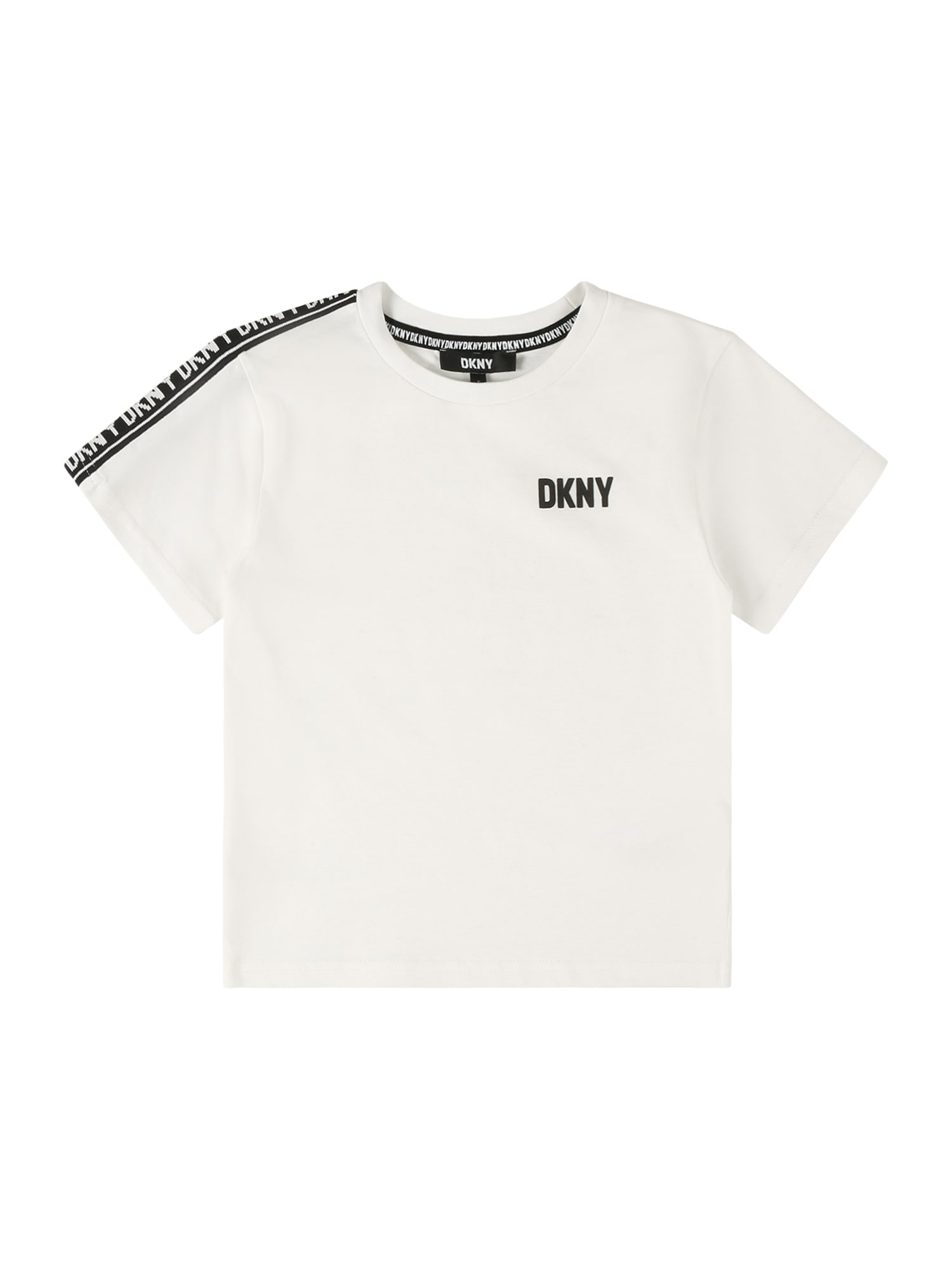 DKNY Majica  črna / bela