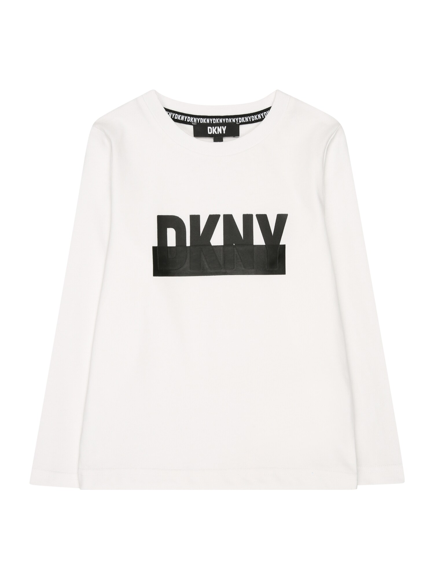 DKNY Majica  črna / bela