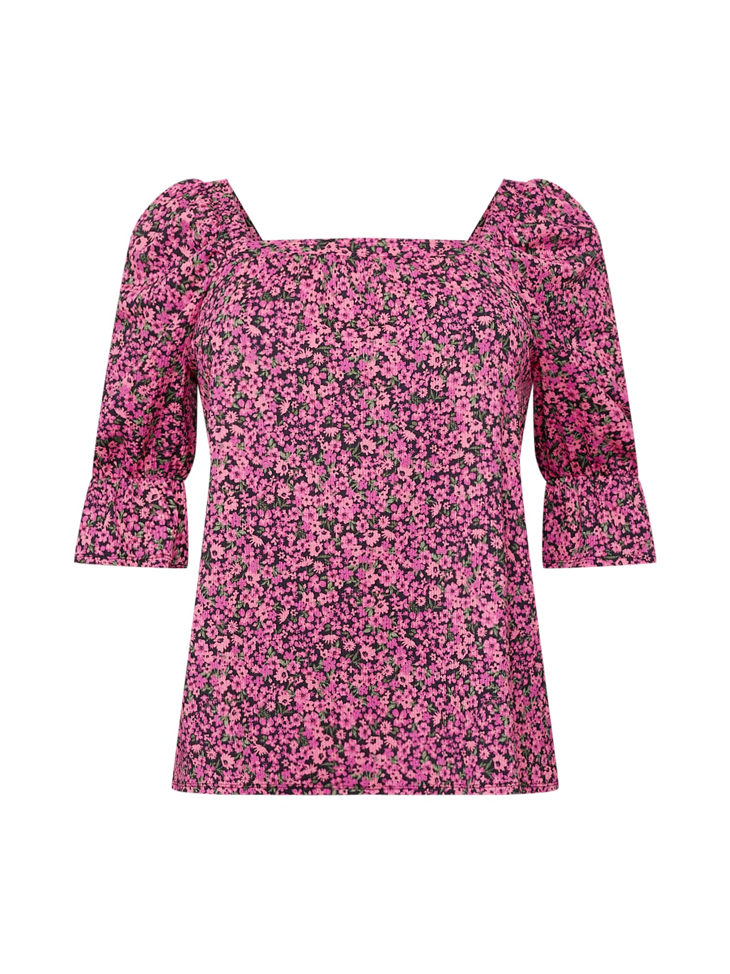 Dorothy Perkins Curve Bluza  zelena / roza / črna