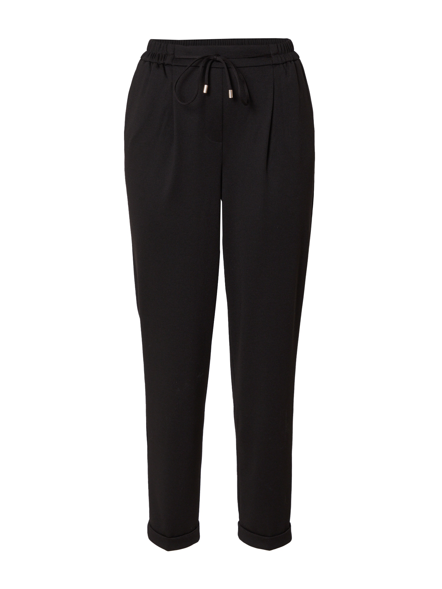 Dorothy Perkins Hlače z naborki  črna