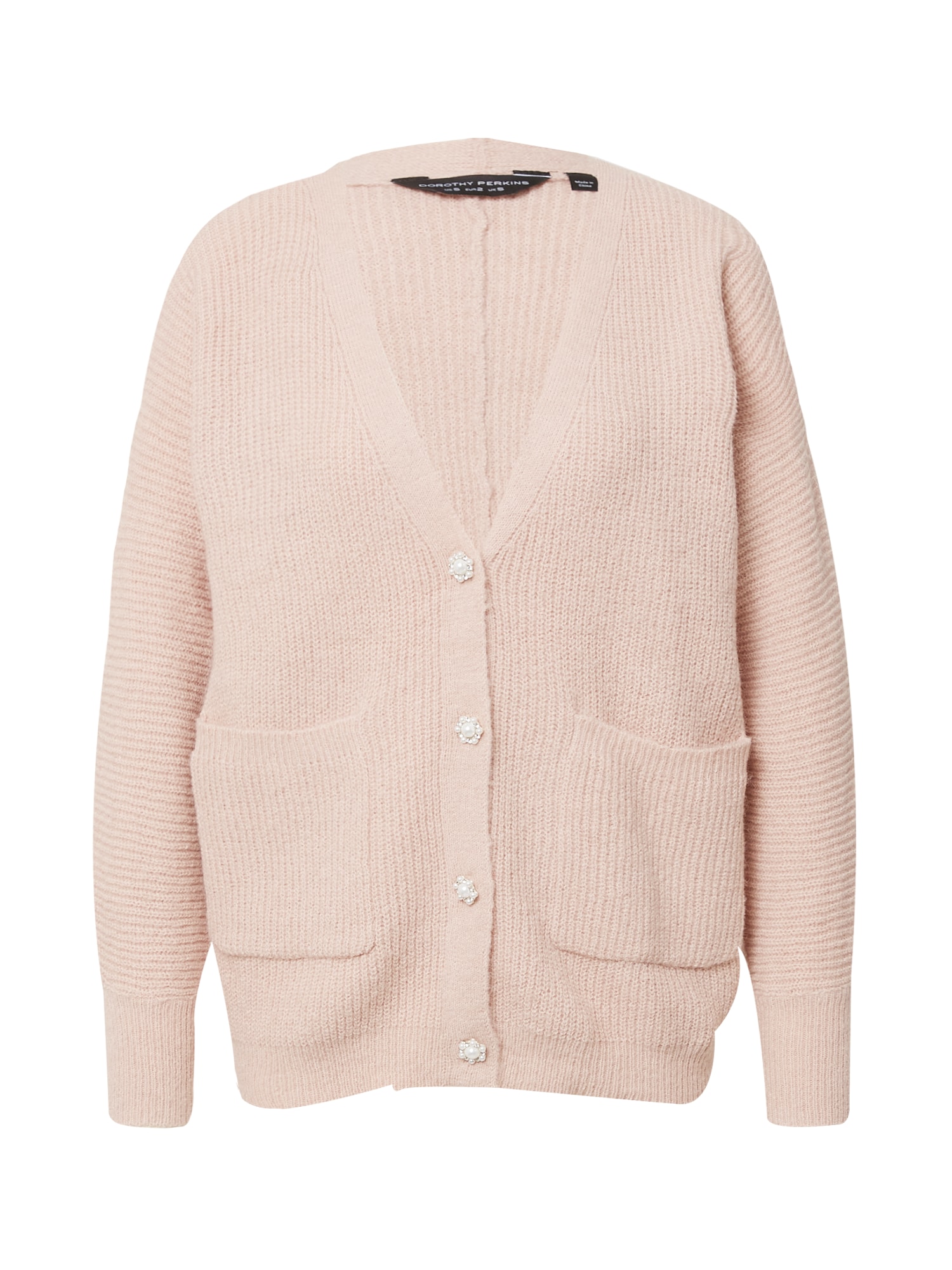 Dorothy Perkins Pletena jopa  pastelno roza