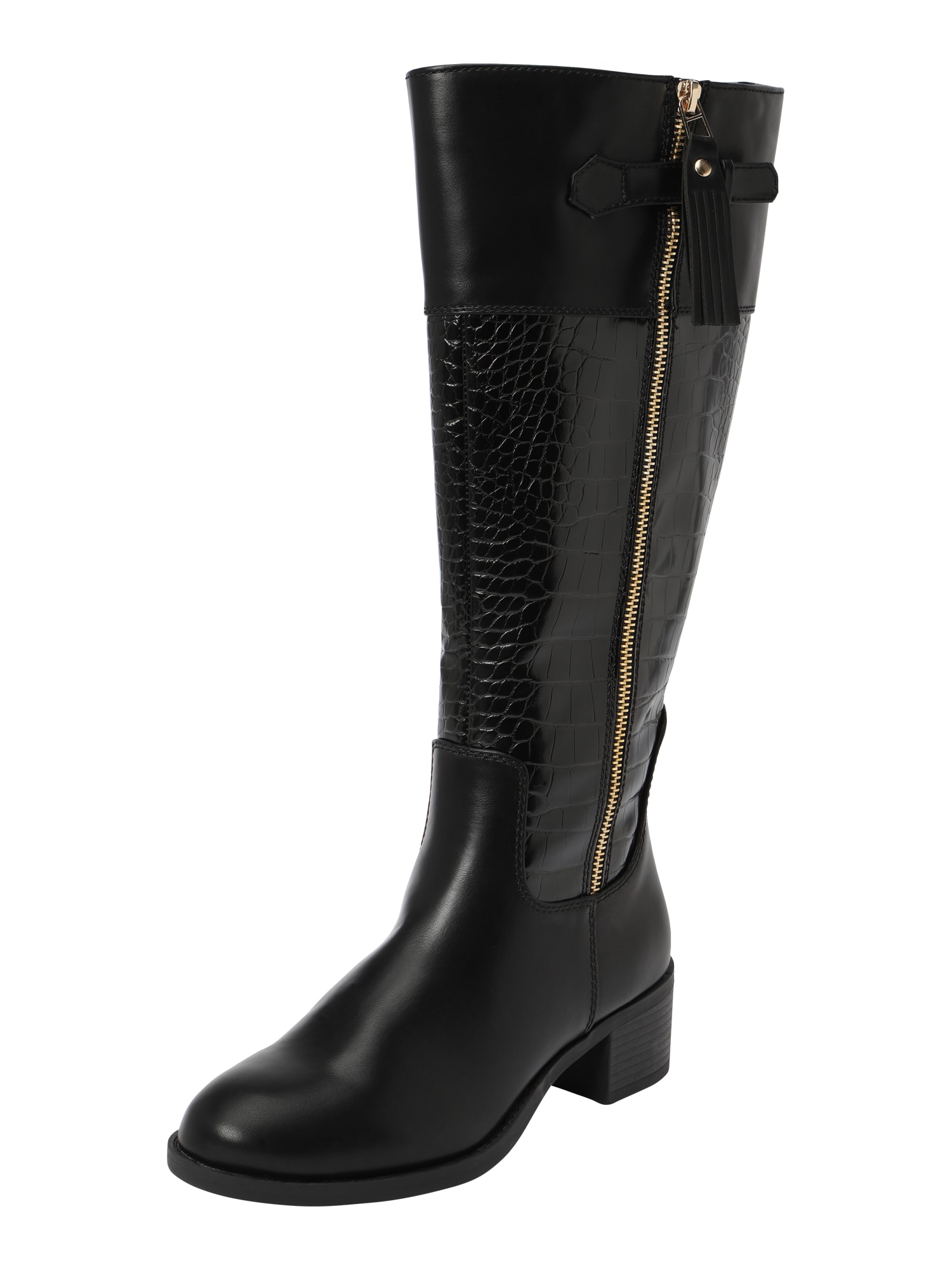 Dorothy Perkins Škornji  zlata / črna
