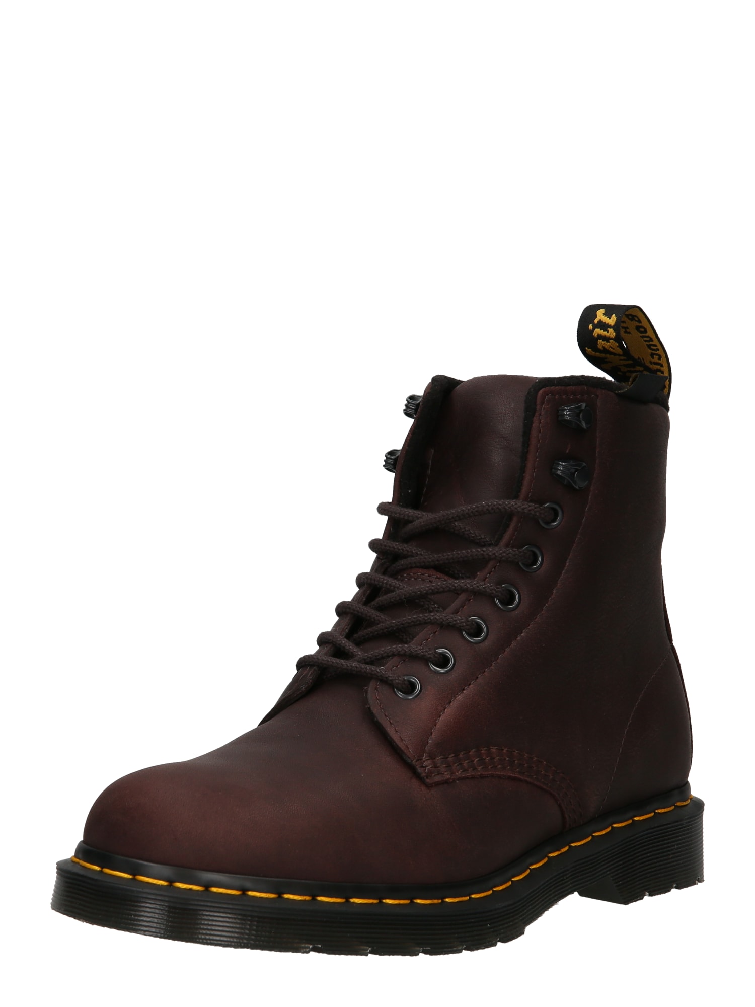 Dr. Martens Gležnarji z vezalkami 'Pascal'  temno rjava / rumena