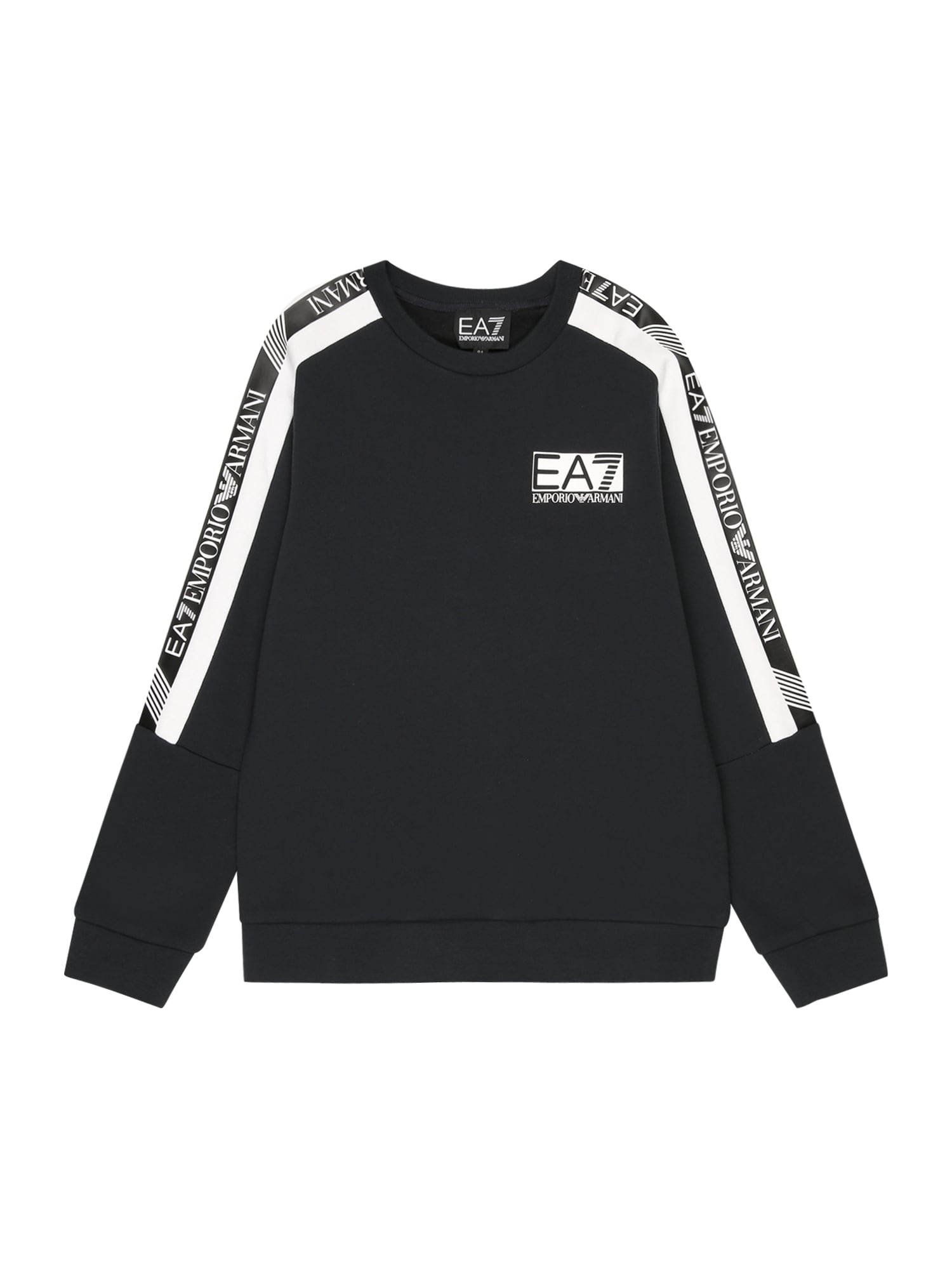 EA7 Emporio Armani Majica  črna / bela