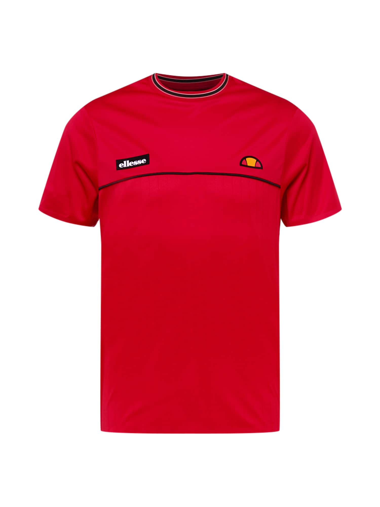 ELLESSE Funkcionalna majica 'Aaron'  temno rdeča / črna