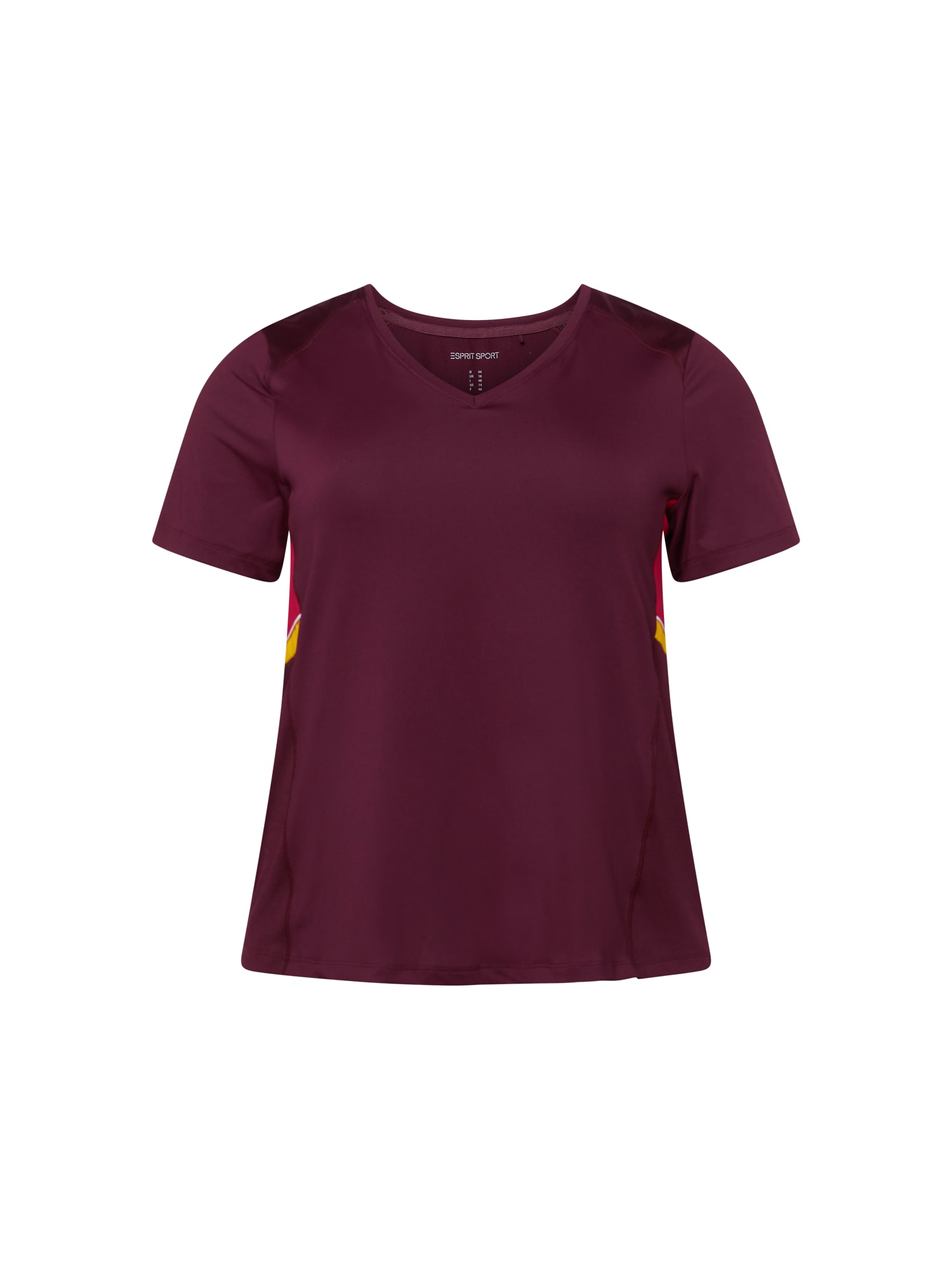 Esprit Sport Curvy Funkcionalna majica  med / bordo / temno rdeča