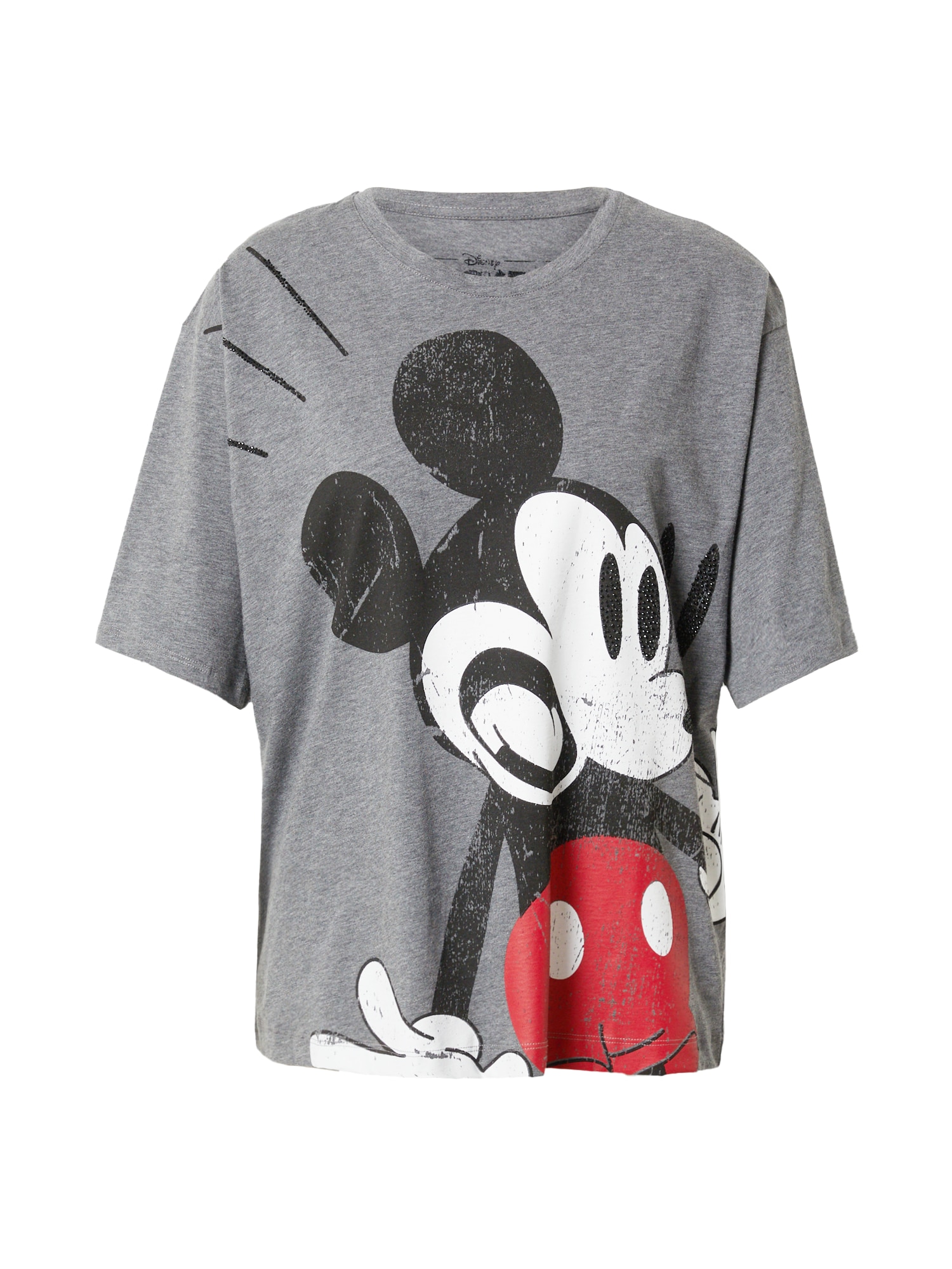 Frogbox Majica 'Mickey Mouse'  siva / rdeča / črna / bela