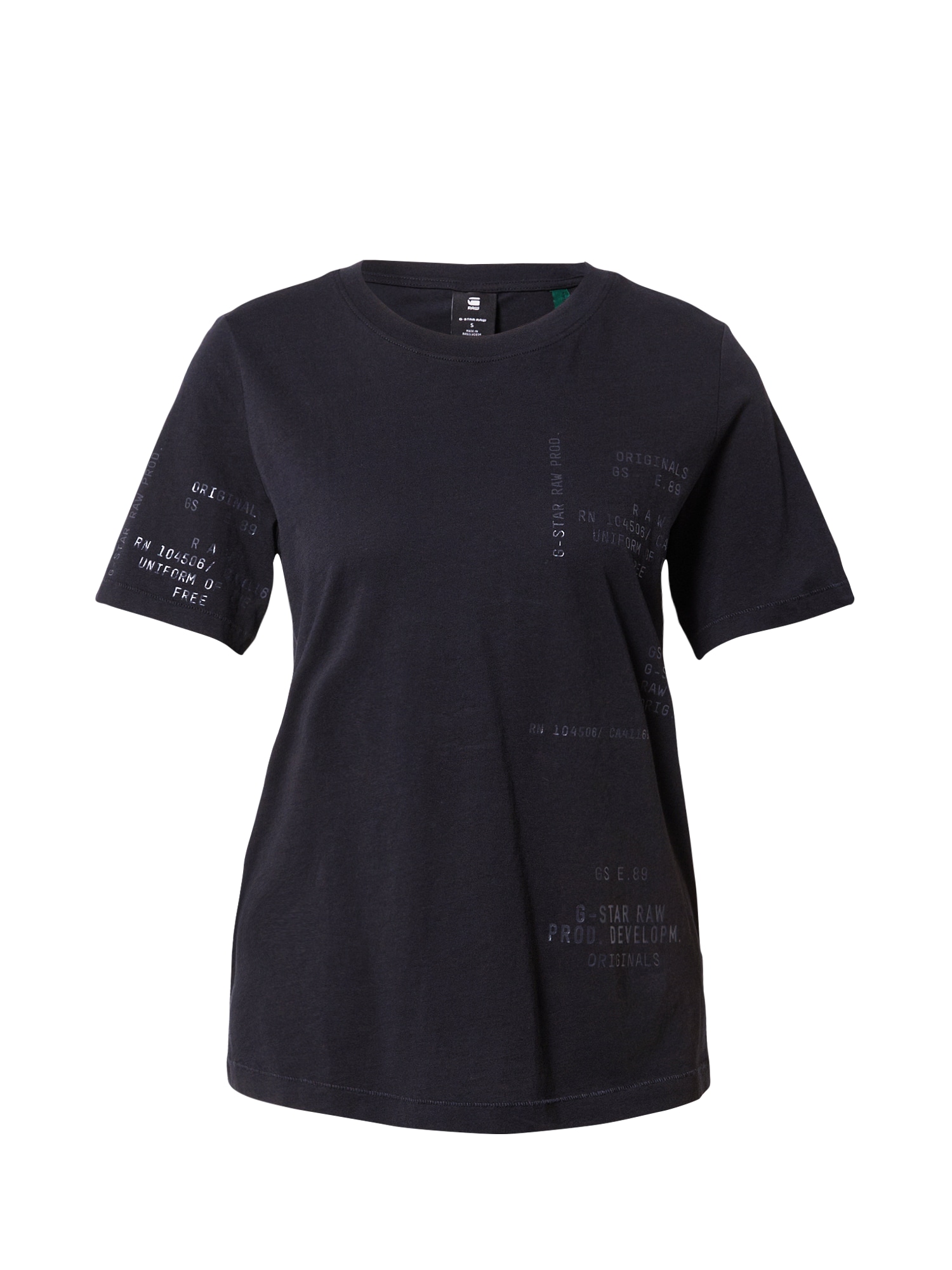 G-Star RAW Majica  srebrno-siva / črna