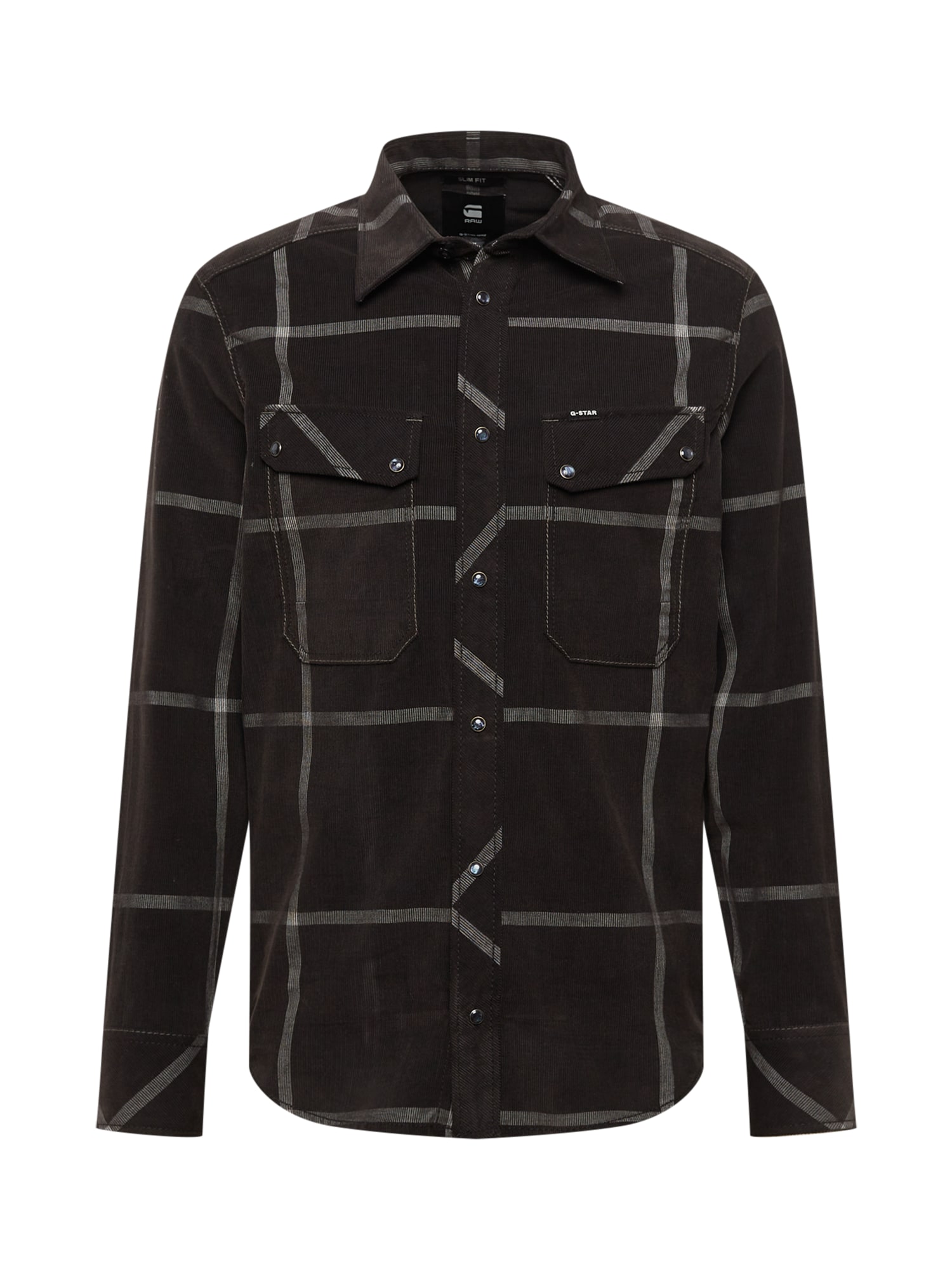 G-Star RAW Srajca  svetlo siva / črna