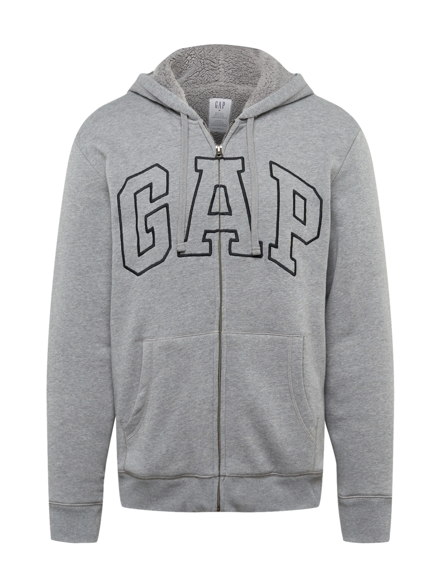 GAP Majica  pegasto siva / črna