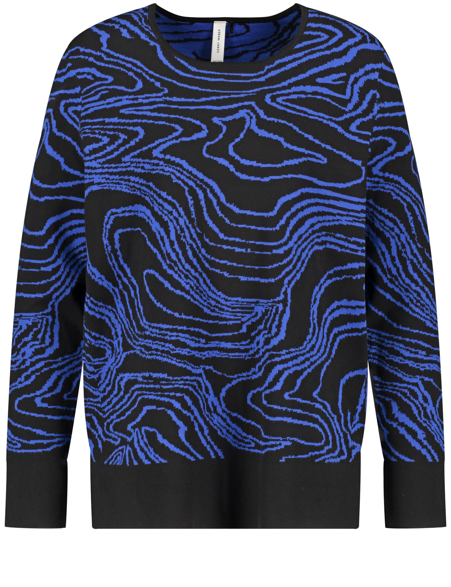 GERRY WEBER Pulover  modra / črna