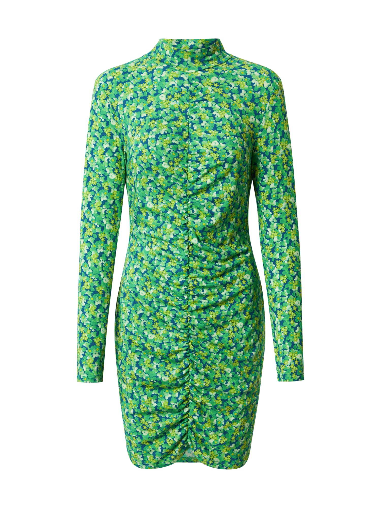 GLAMOROUS Obleka  temno modra / limeta / trst / pastelno zelena
