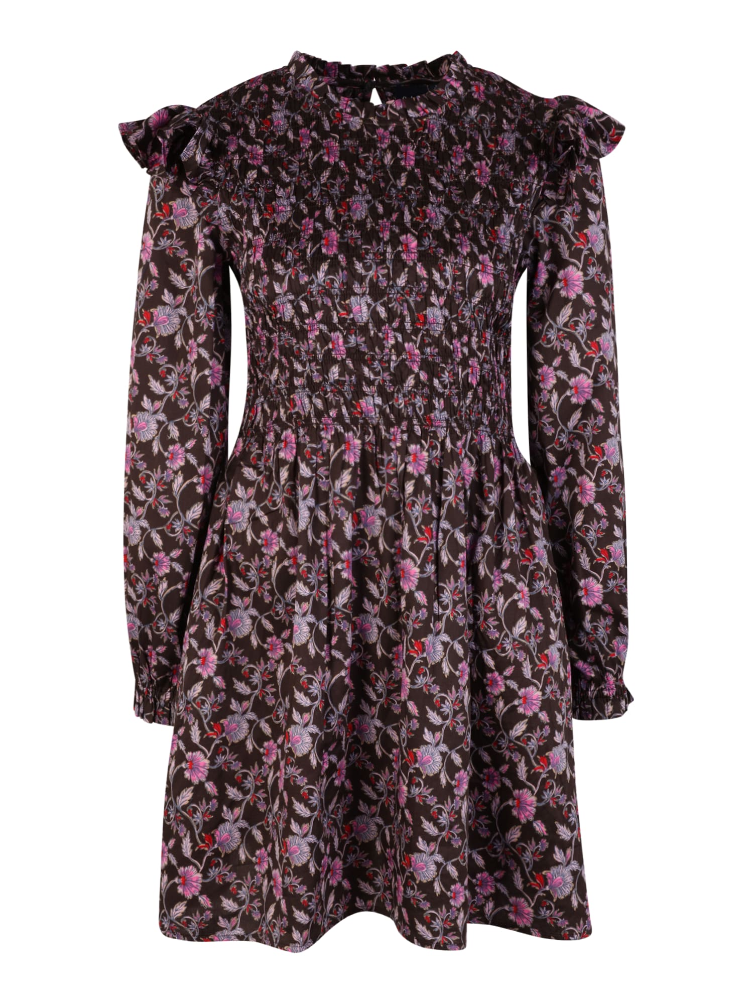 Gap Tall Obleka  marine / temno rjava / orhideja / rdeča