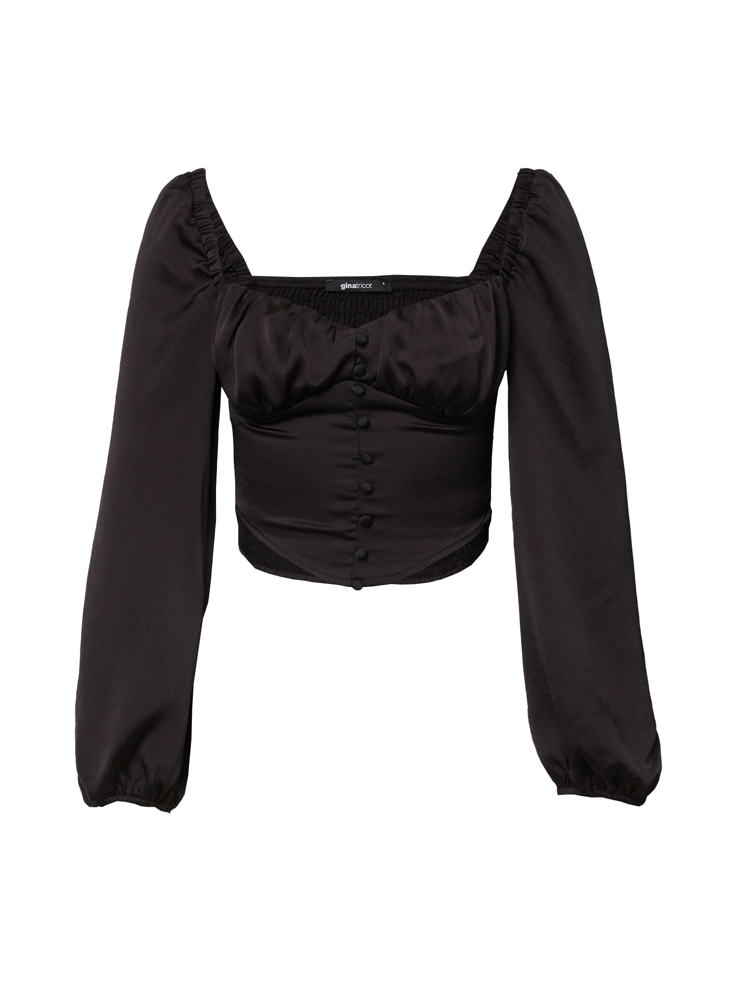 Gina Tricot Bluza  črna