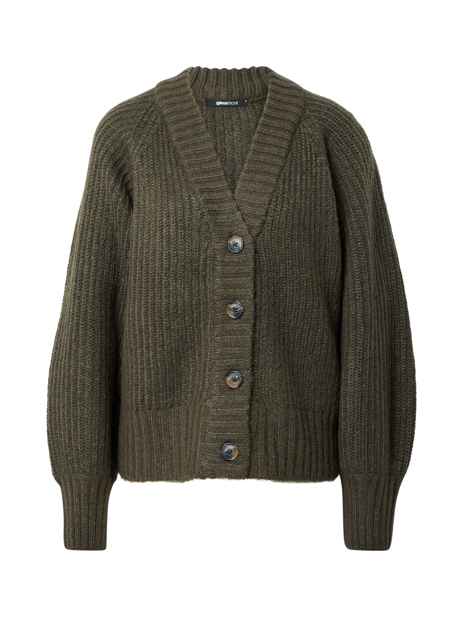 Gina Tricot Pletena jopa 'Kim'  oliva