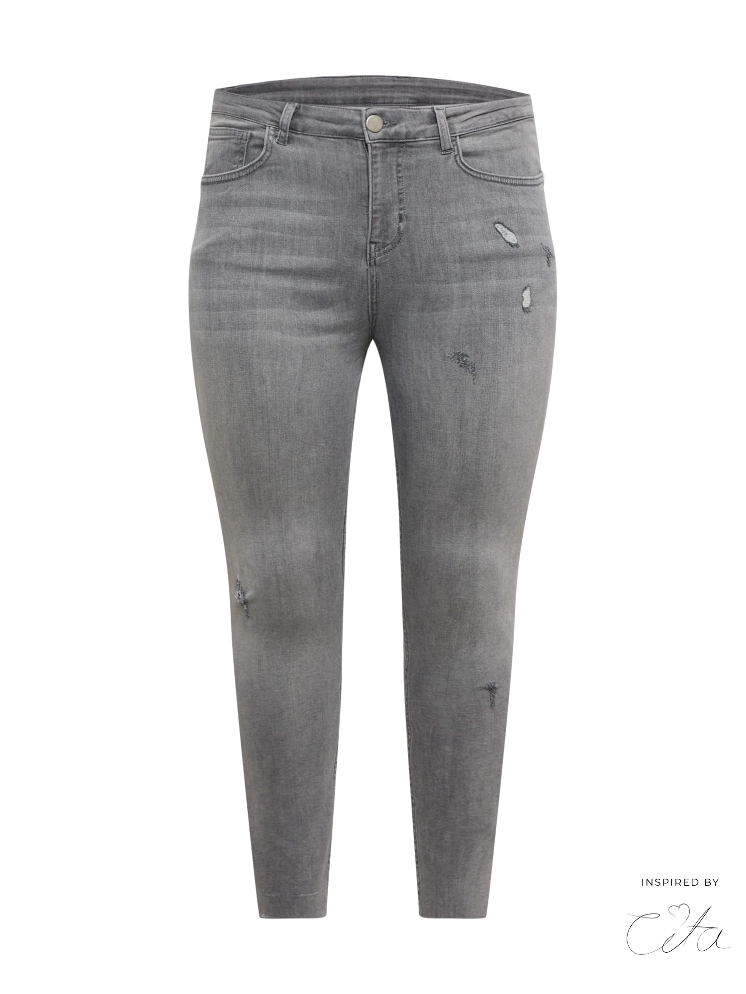 Guido Maria Kretschmer Curvy Collection Kavbojke  siv denim
