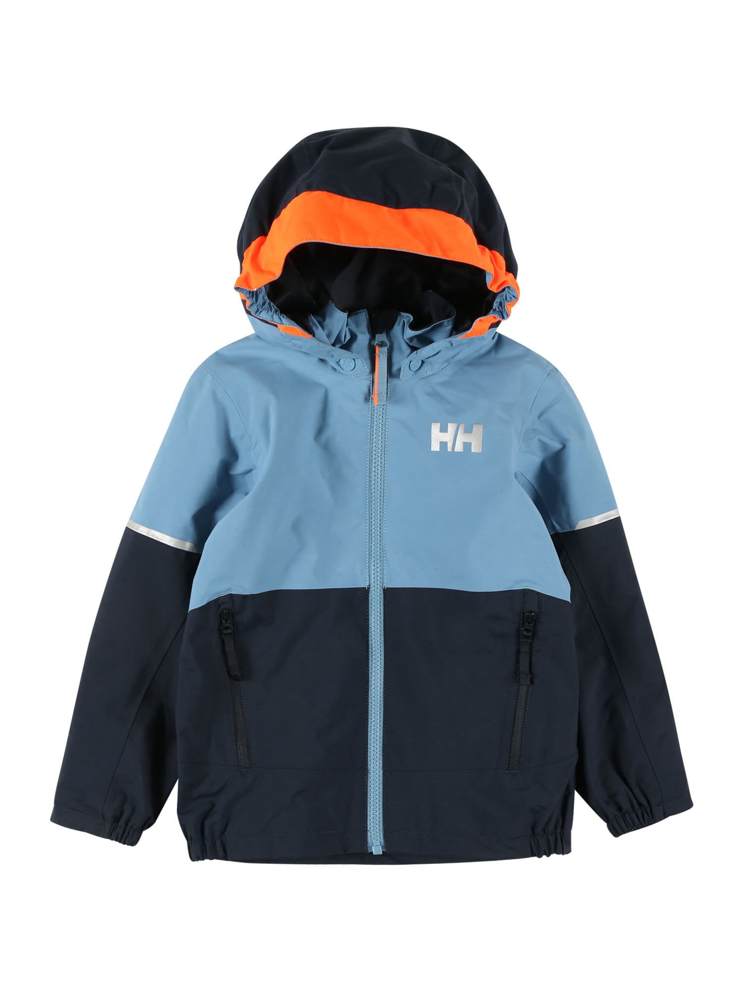 HELLY HANSEN Zimska jakna 'SOGN'  mornarska / svetlo modra / siva / temno oranžna