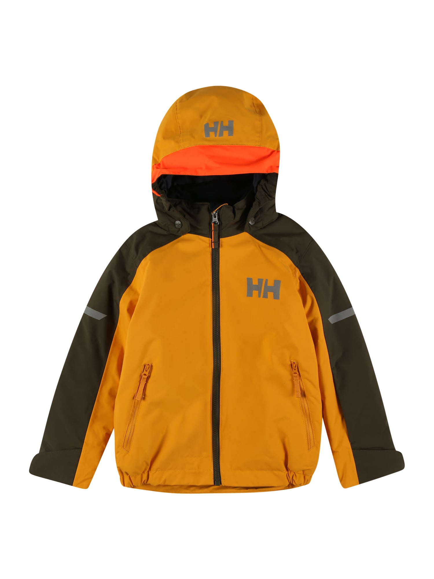 HELLY HANSEN Zunanja jakna 'LEGEND 2.0'  siva / temno zelena / oranžna / temno oranžna