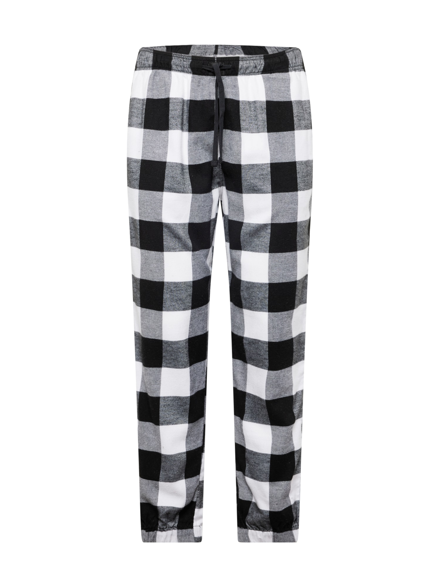 HOLLISTER Spodnji del pižame  črna / bela