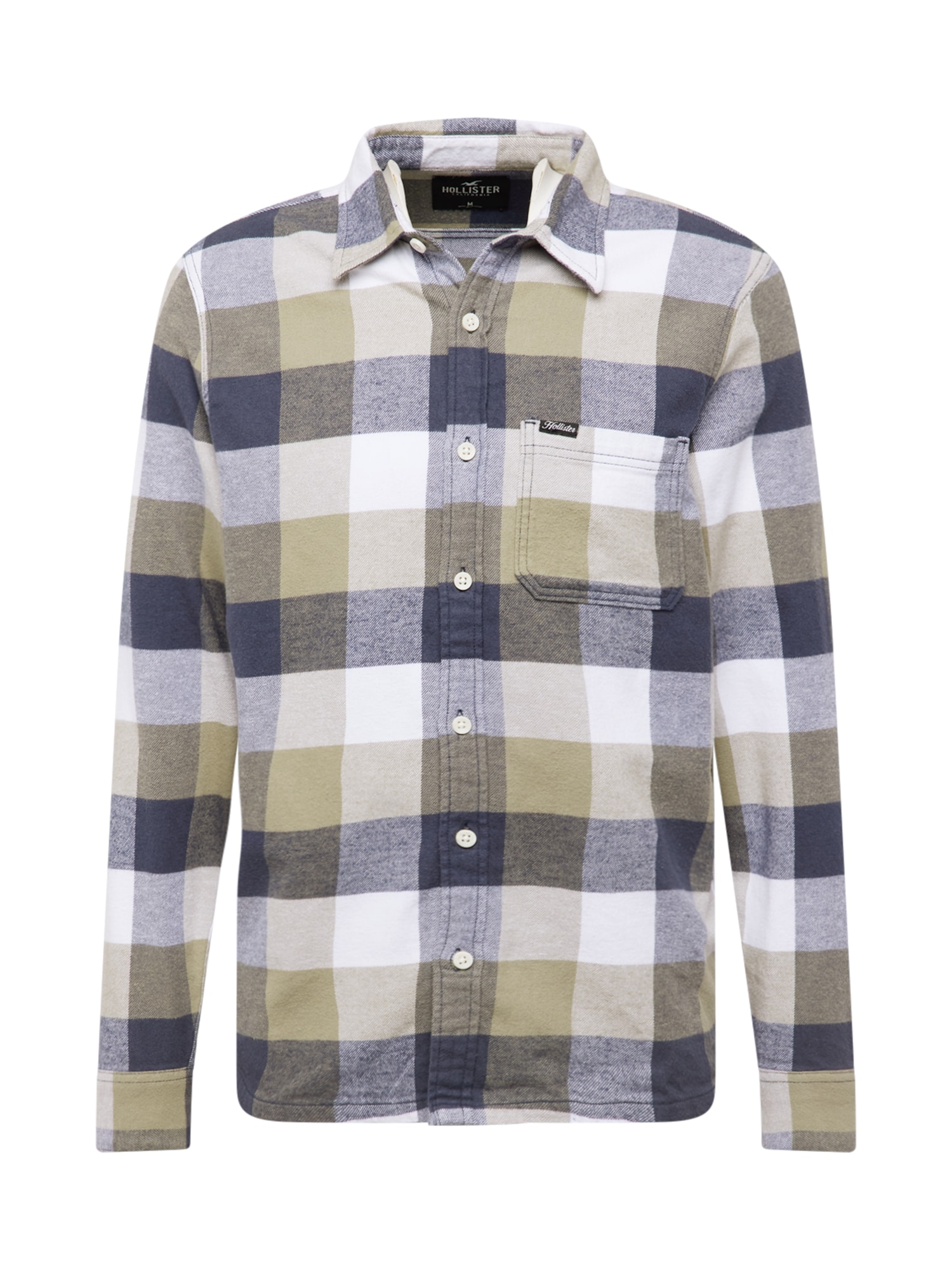 HOLLISTER Srajca  kremna / marine / oliva