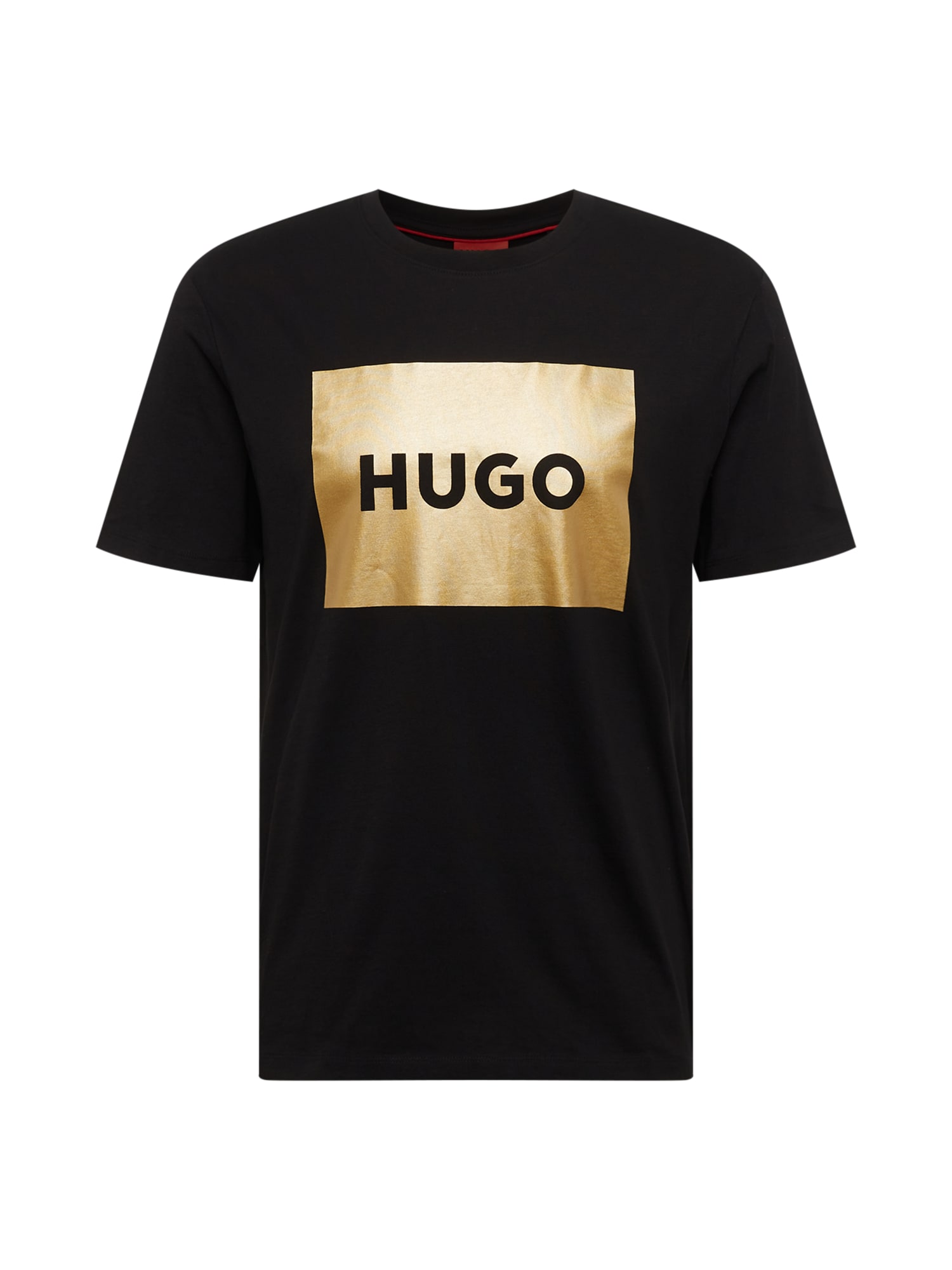 HUGO Majica 'Dulive'  zlata / črna