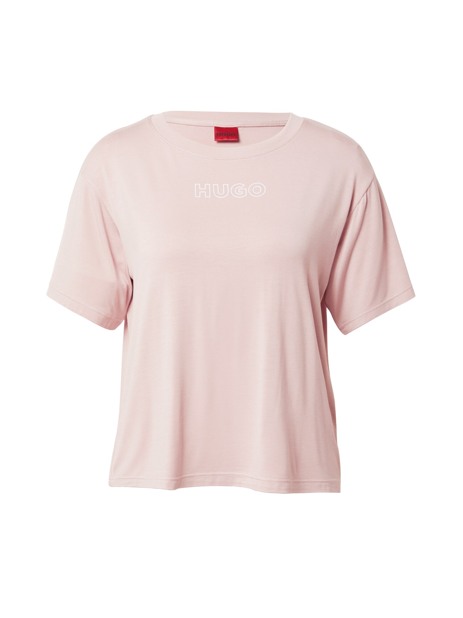 HUGO Majica za spanje 'UNITE'  roza / bela