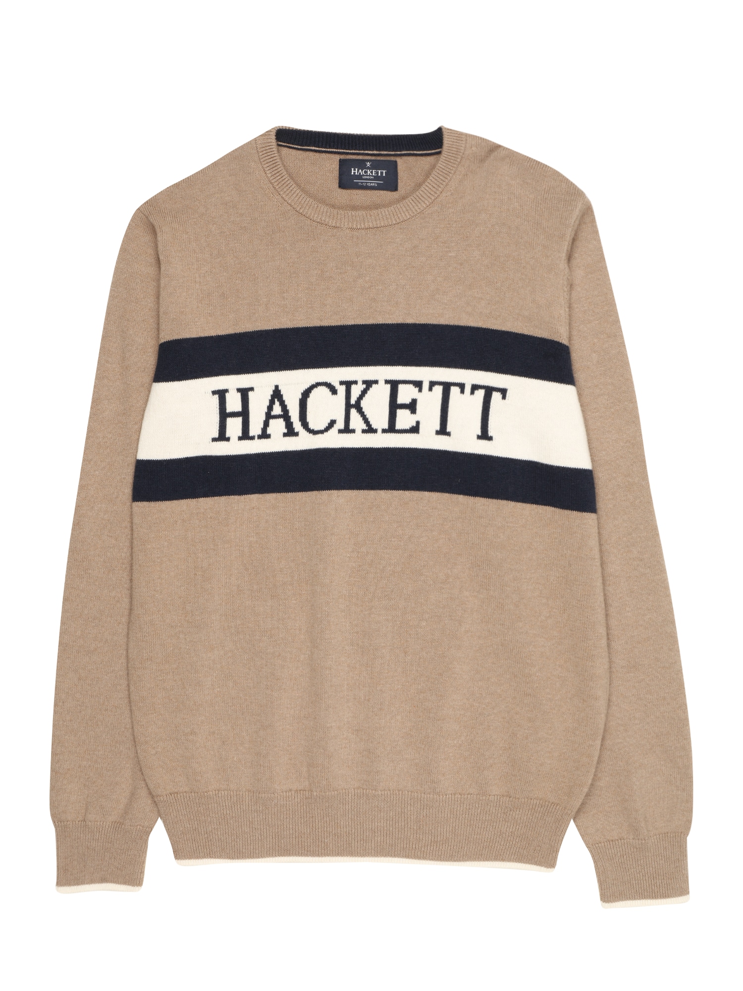 Hackett London Pulover  progasto bež / črna / bela