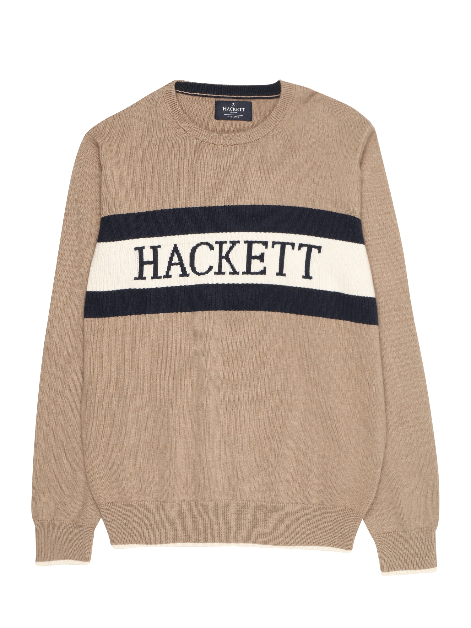 Hackett London Pulover  progasto bež / črna / bela