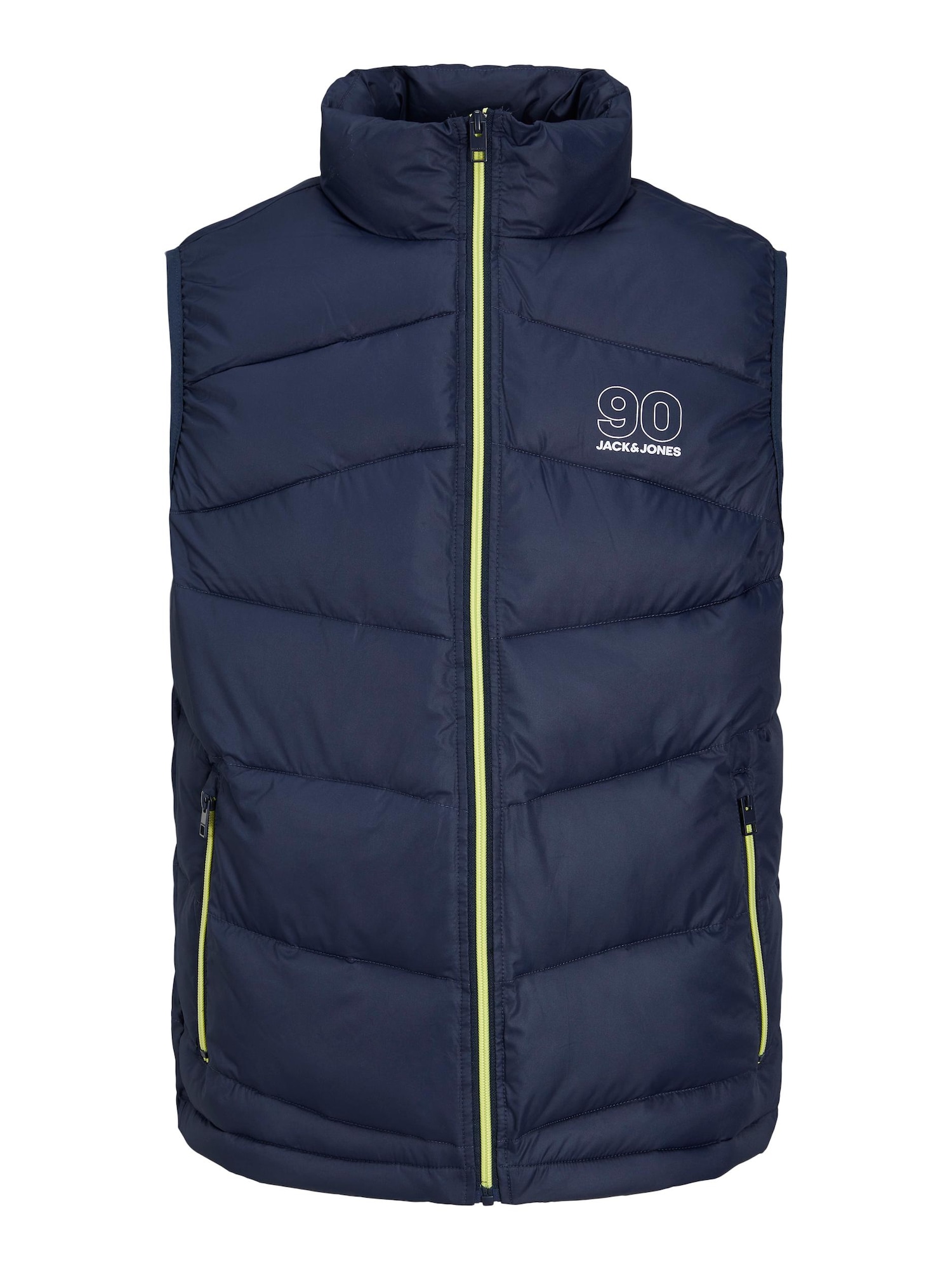 JACK & JONES Brezrokavnik 'GLOBUS'  mornarska / apno / bela