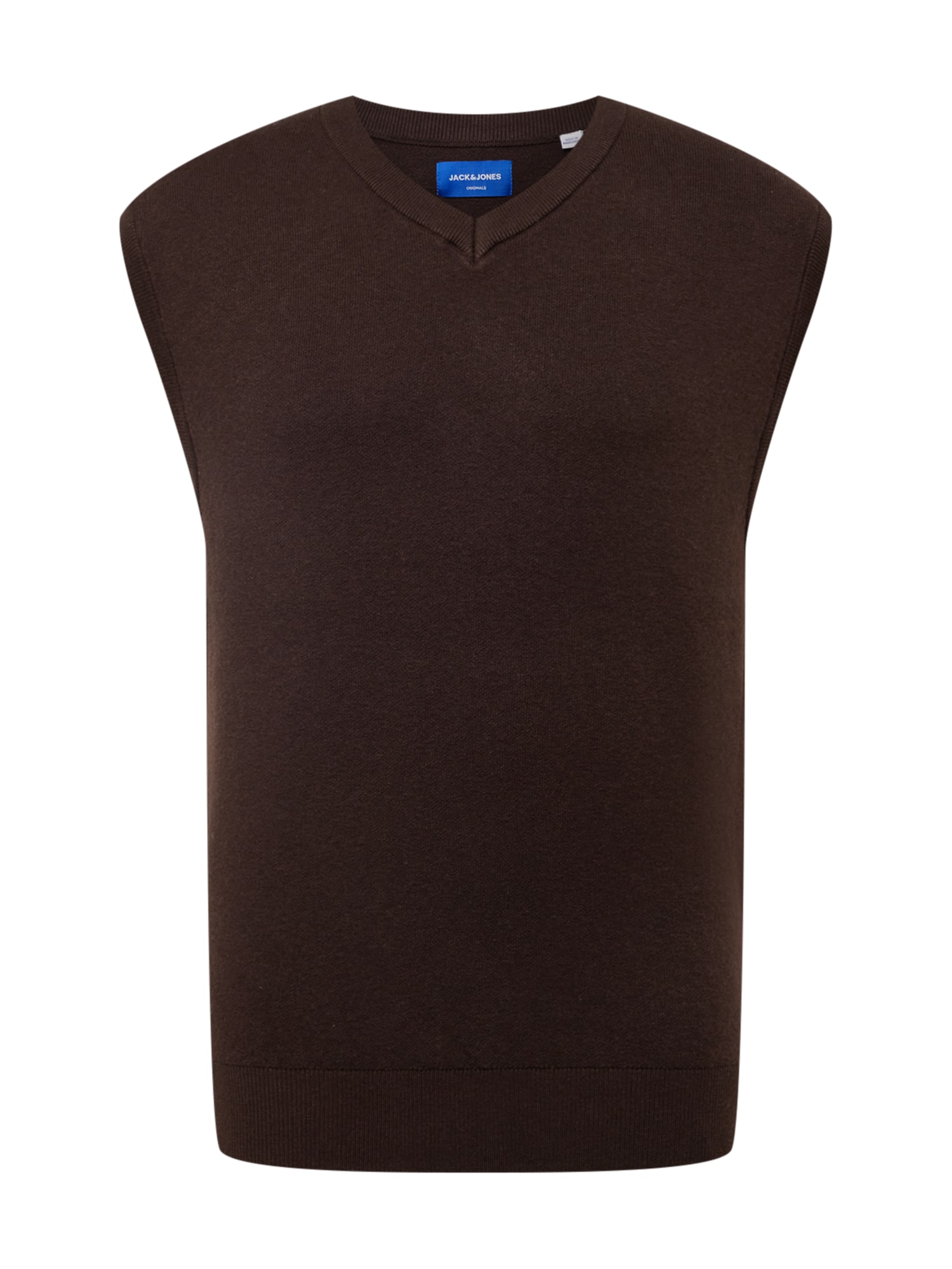 JACK & JONES Brezrokavnik 'KEEGAN'  temno rjava
