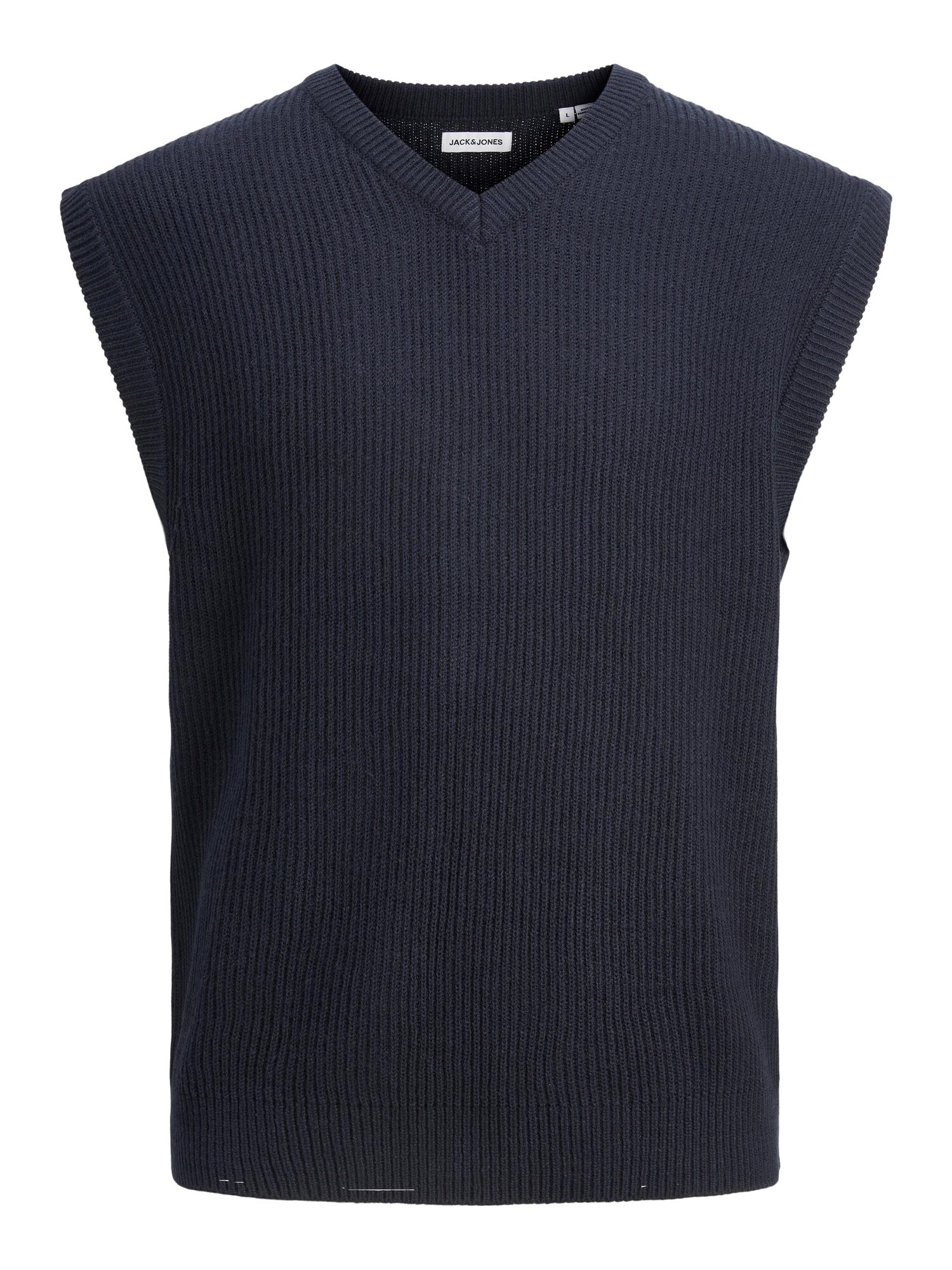 JACK & JONES Brezrokavnik  mornarska