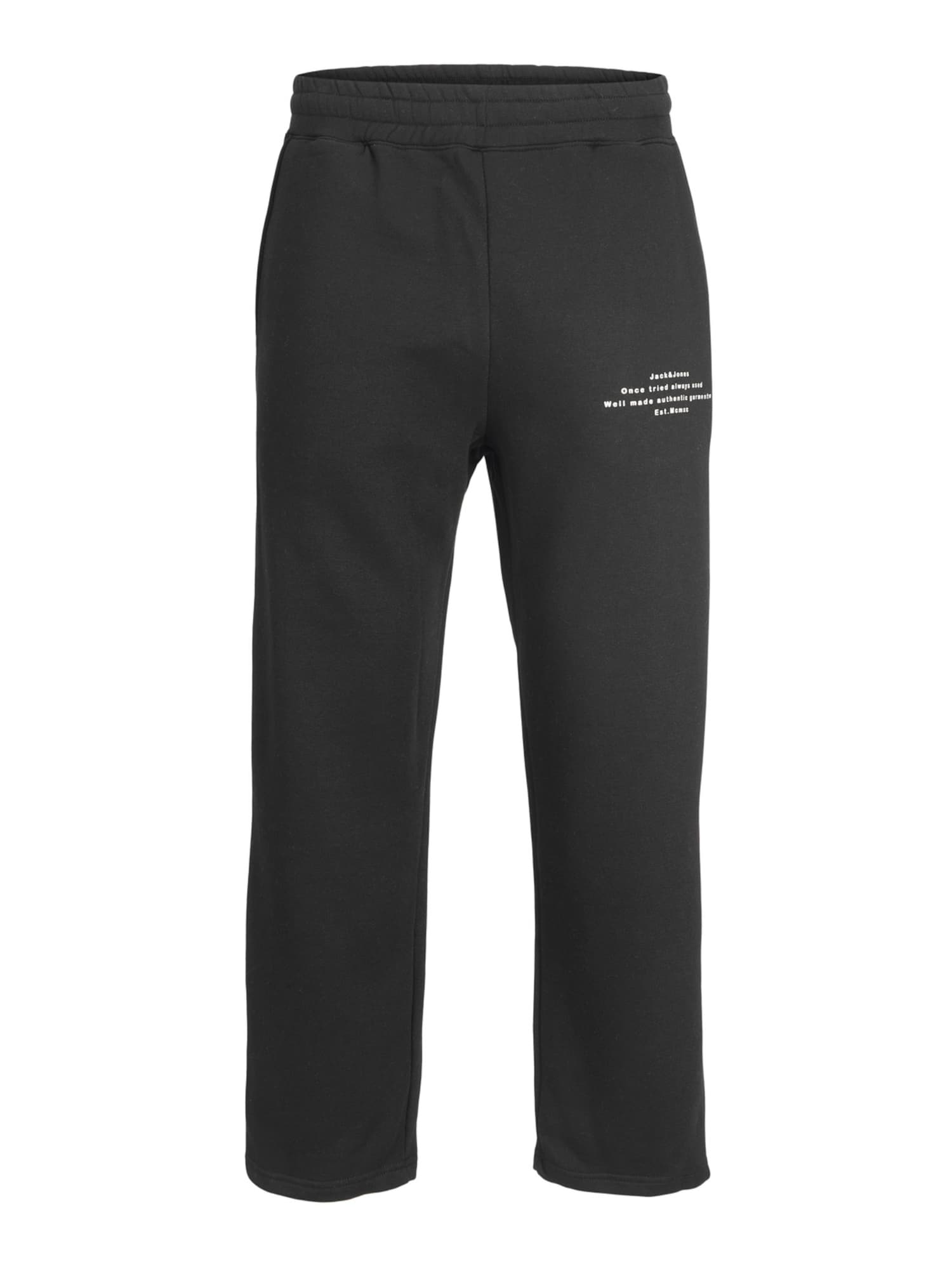 JACK & JONES Hlače 'KANE EVAN'  črna / bela
