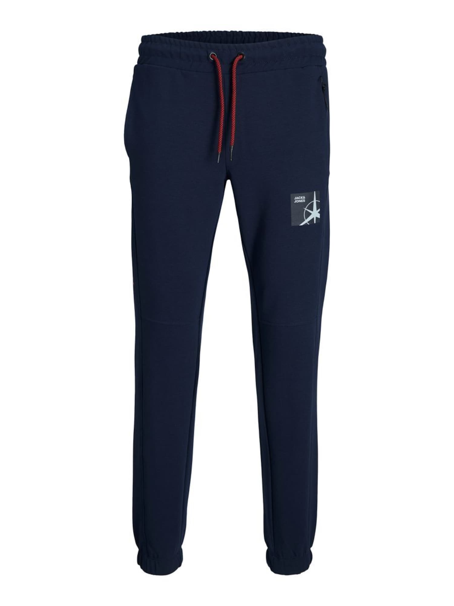 JACK & JONES Hlače  mornarska / grenada / krvavo rdeča / bela