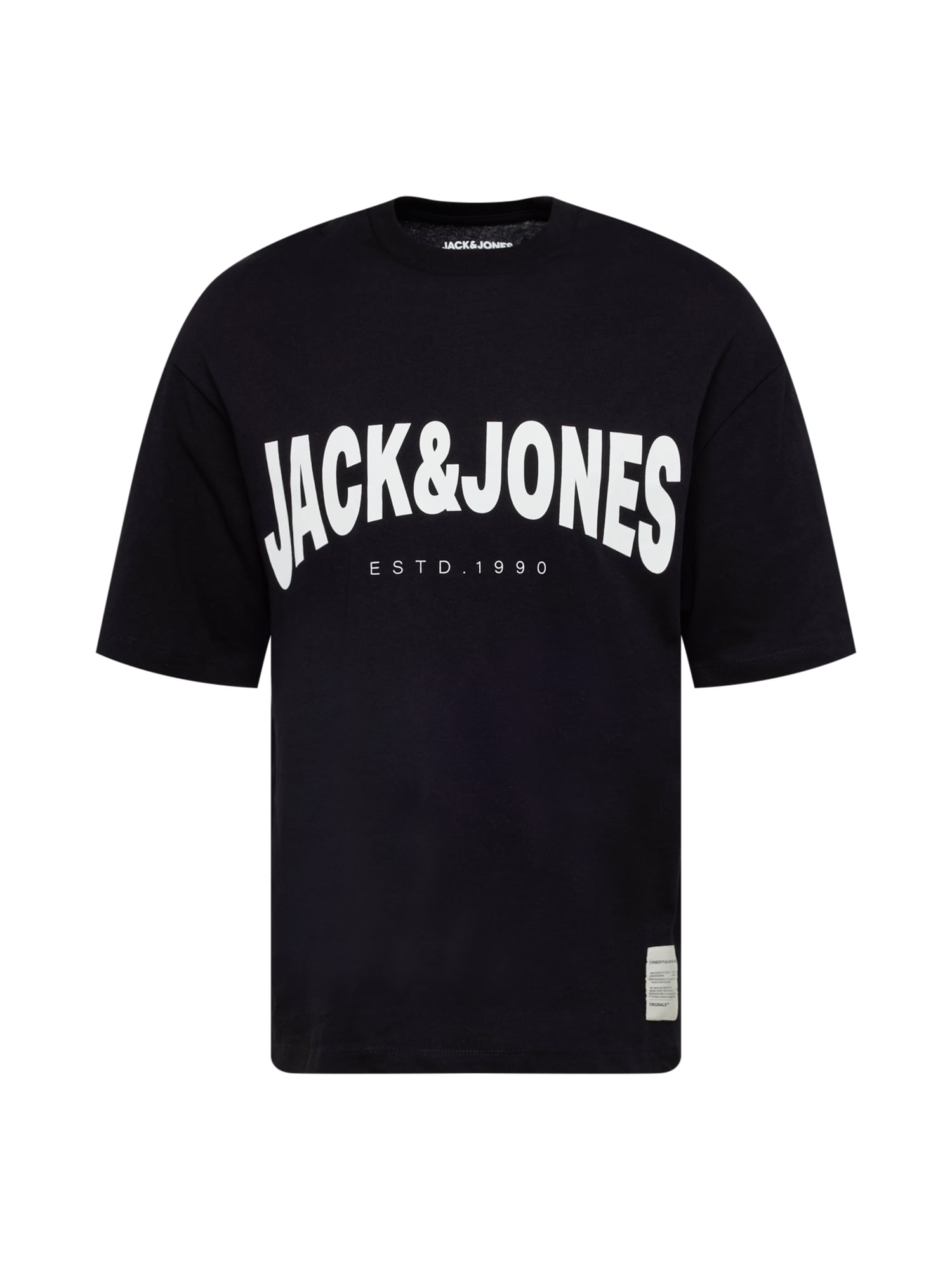 JACK & JONES Majica 'ARCH'  črna / bela