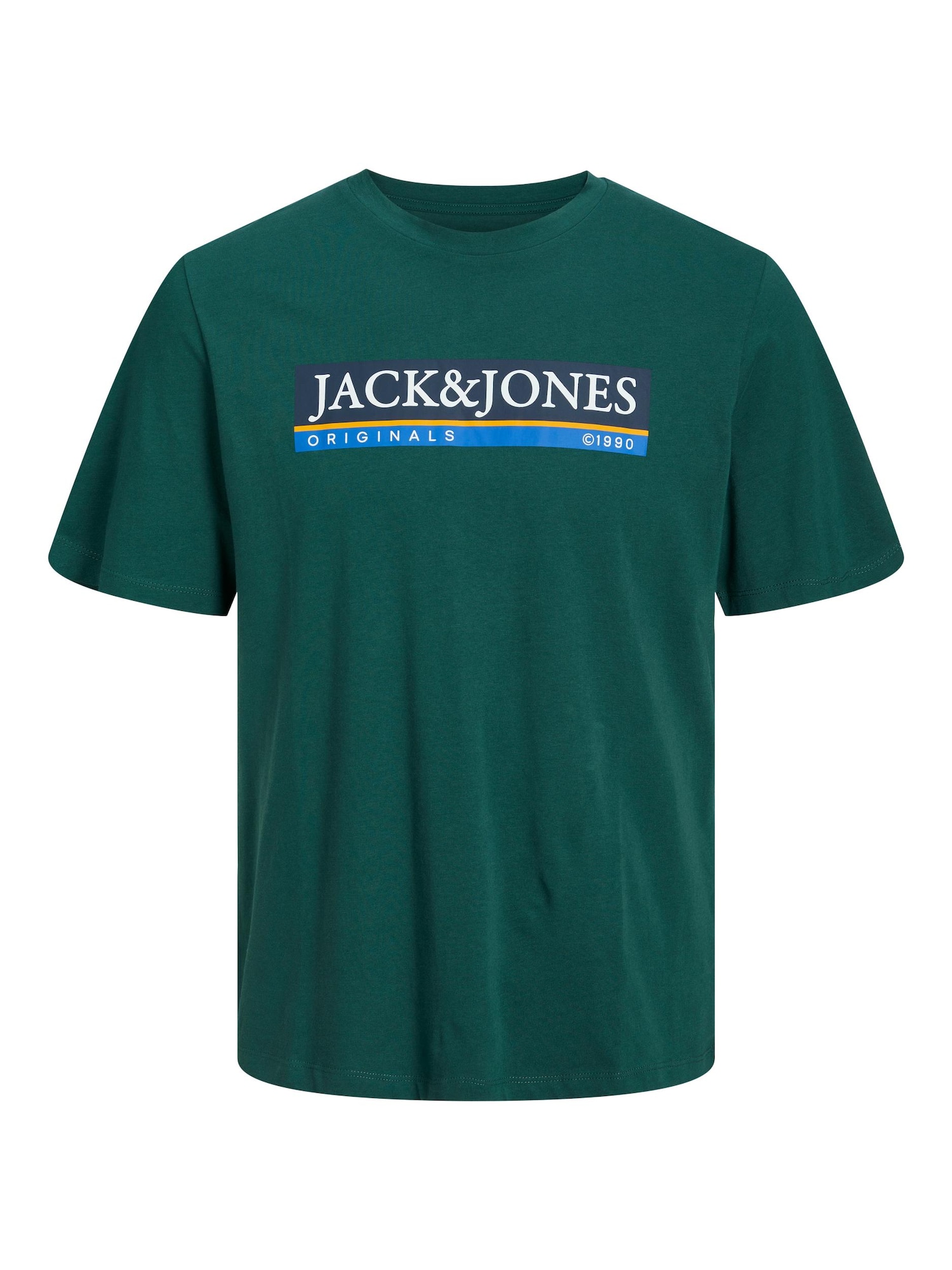 JACK & JONES Majica 'Codyy'  nebeško modra / smaragd / bela
