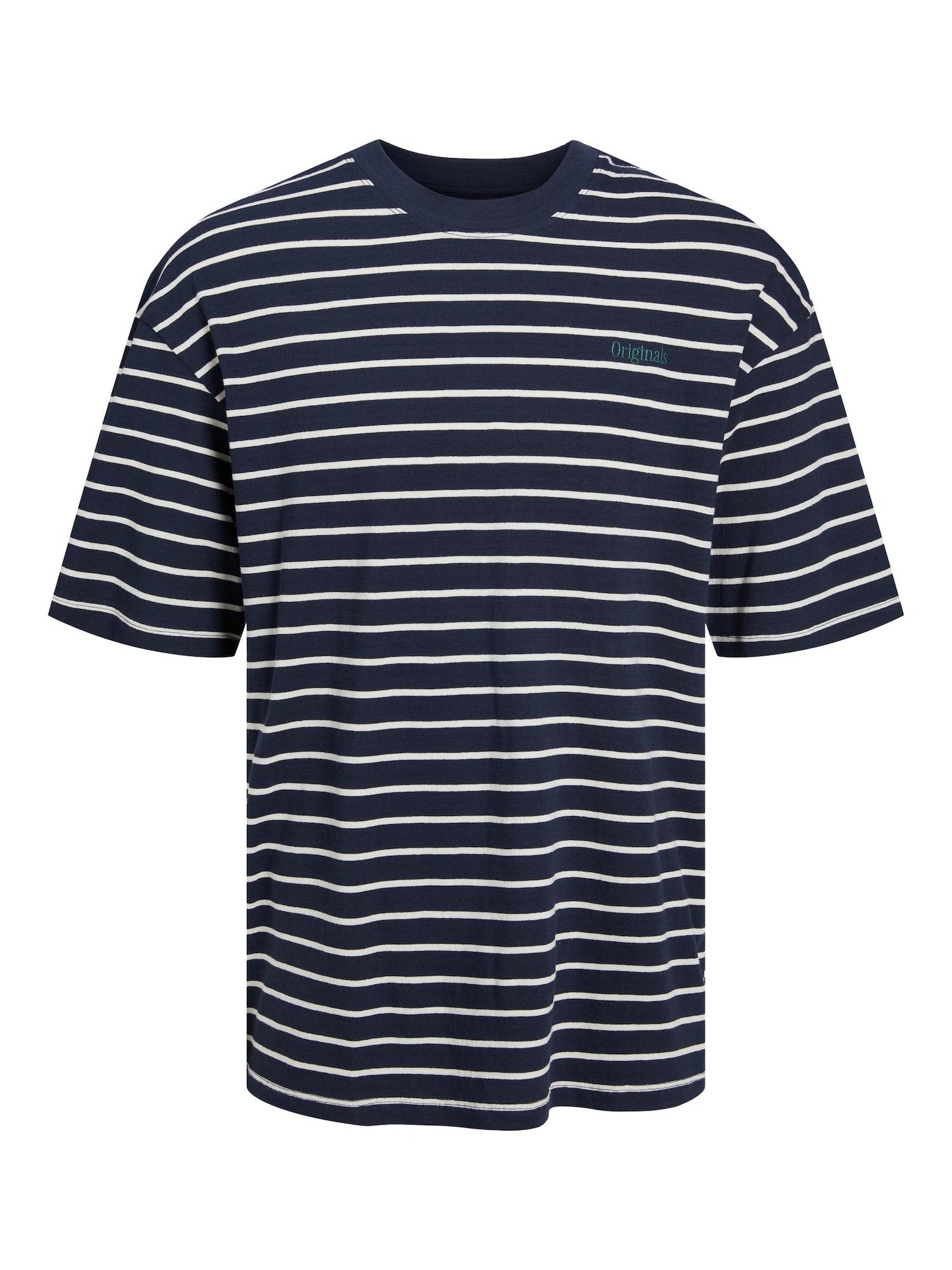 JACK & JONES Majica 'HARLOW'  mornarska / zelena / bela