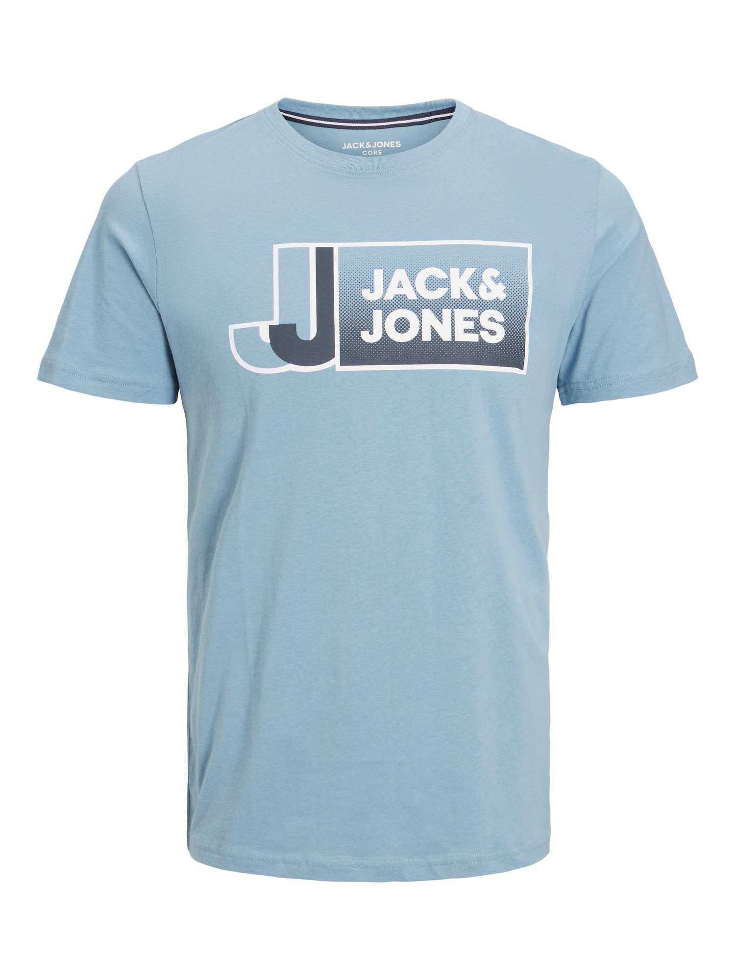 JACK & JONES Majica 'Logan'  dimno modra / nočno modra / bela