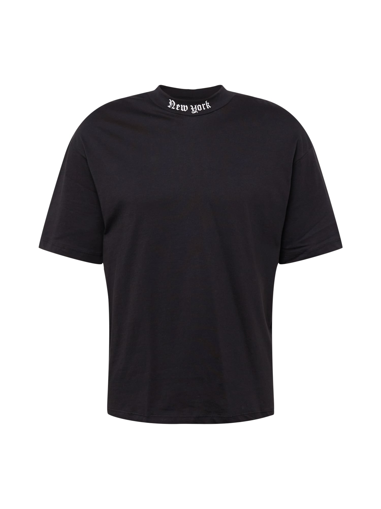 JACK & JONES Majica 'PALM'  črna / bela