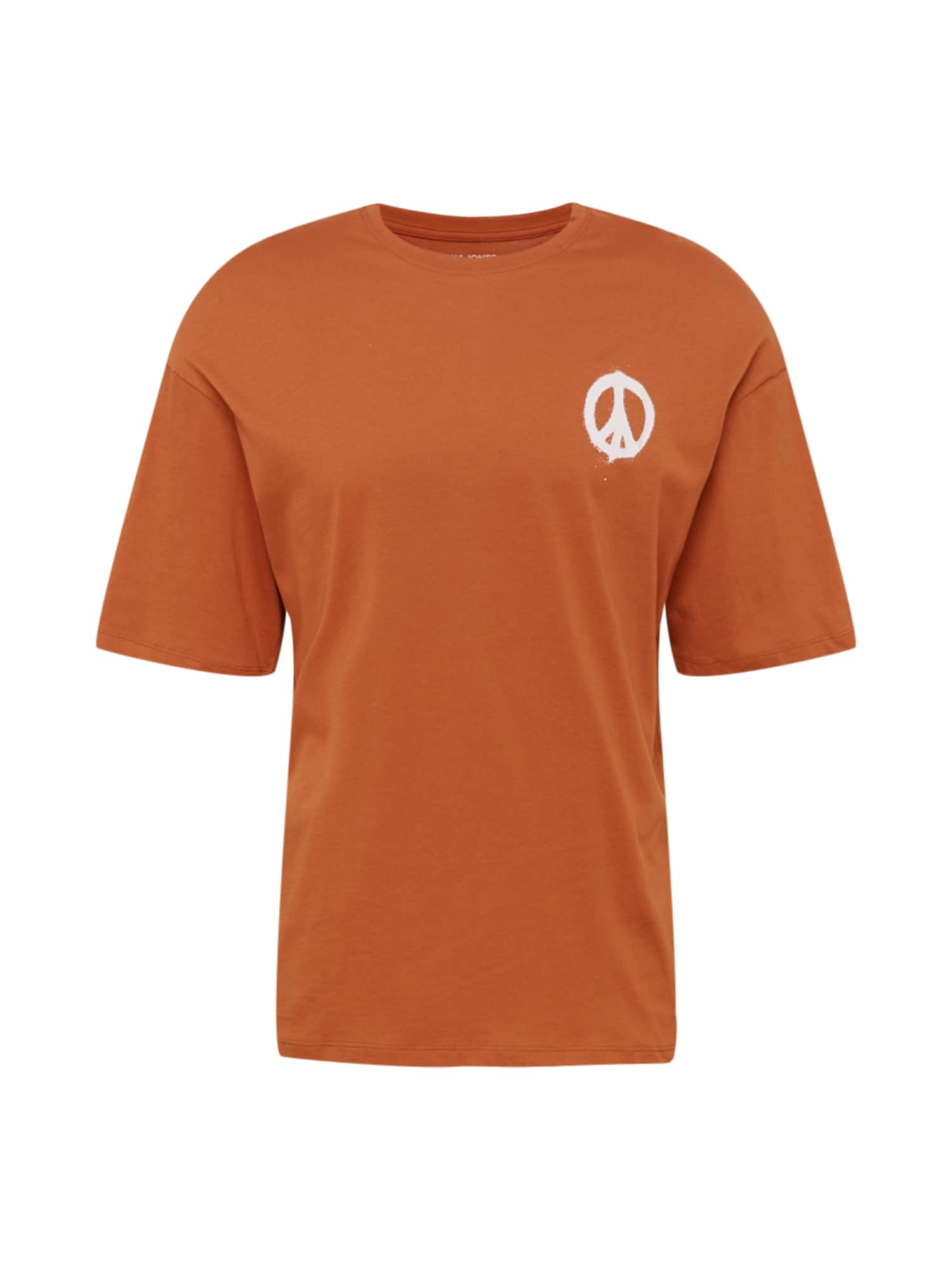 JACK & JONES Majica 'PEACE'  oker / bela