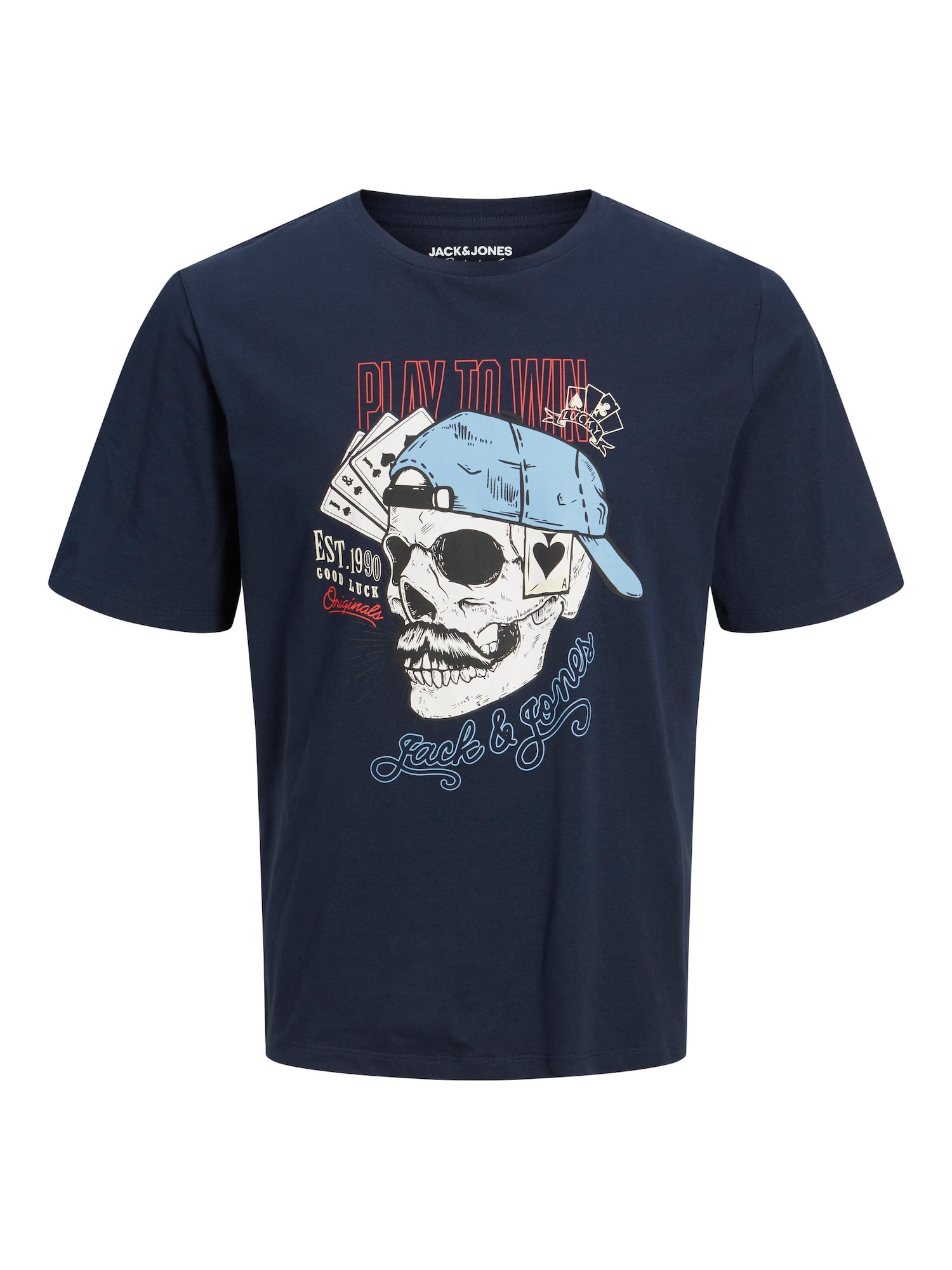 JACK & JONES Majica 'Roxbury'  mornarska / mešane barve