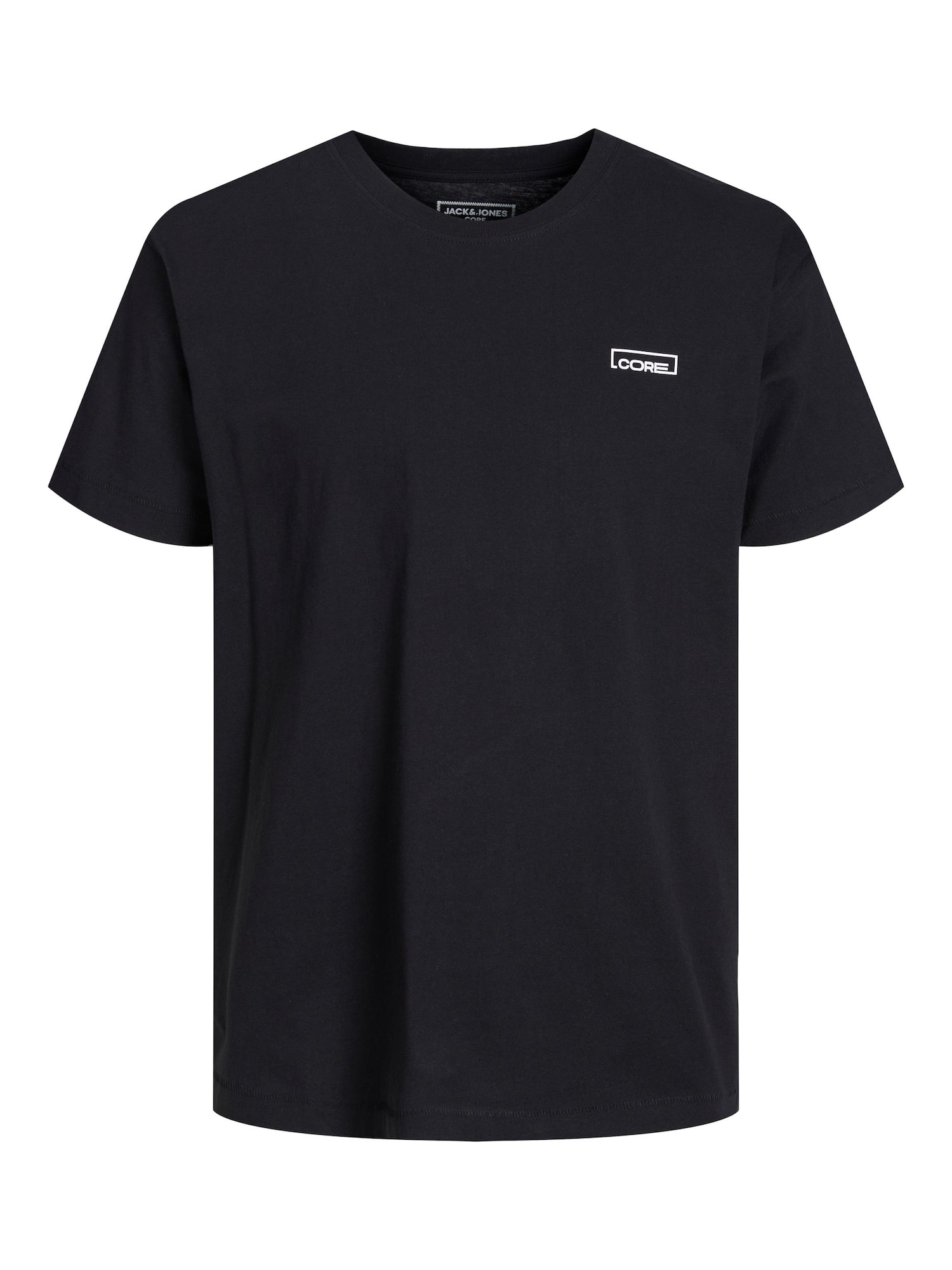 JACK & JONES Majica 'SPACEY'  chamois / črna / bela