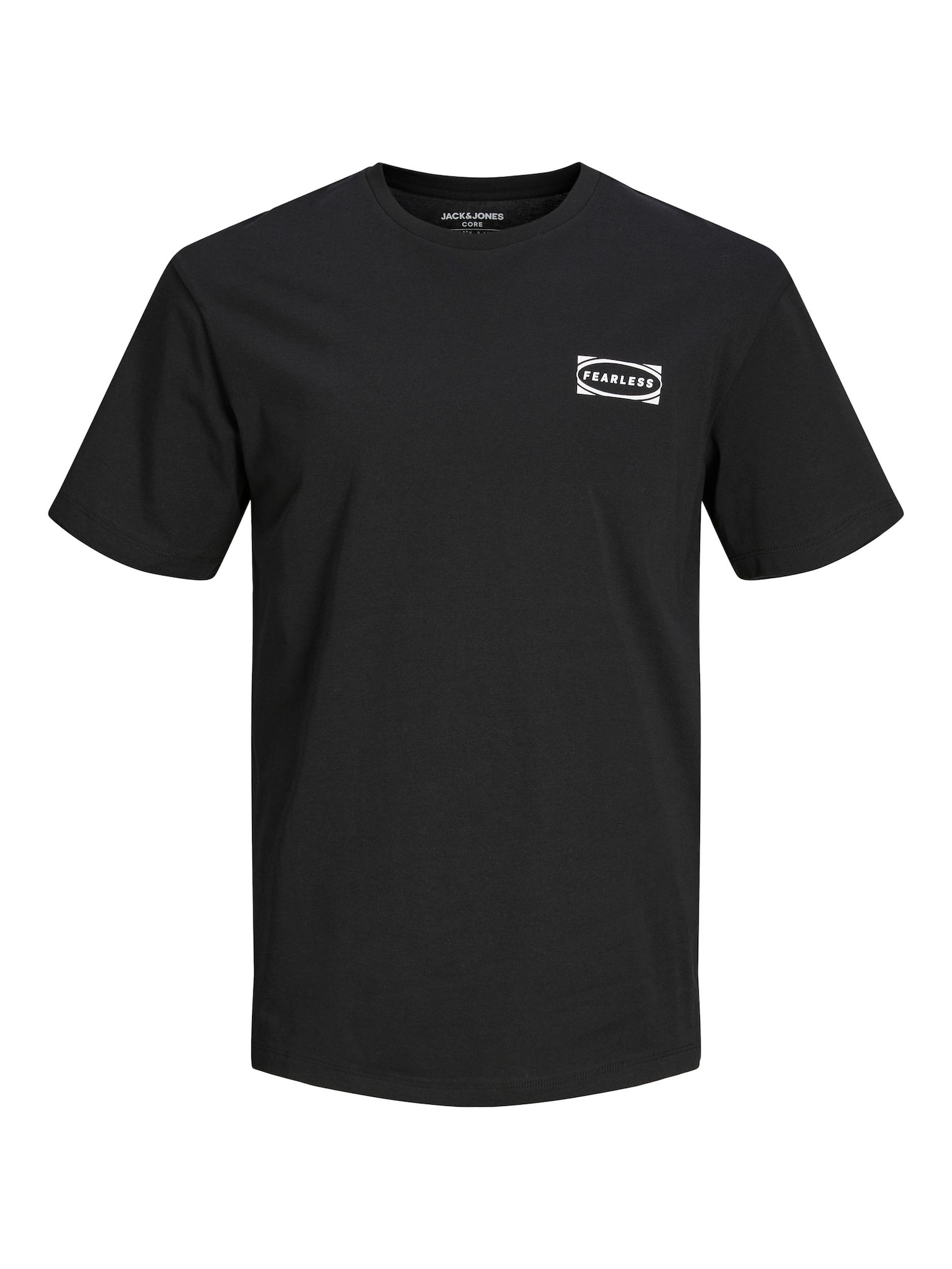 JACK & JONES Majica  črna / bela