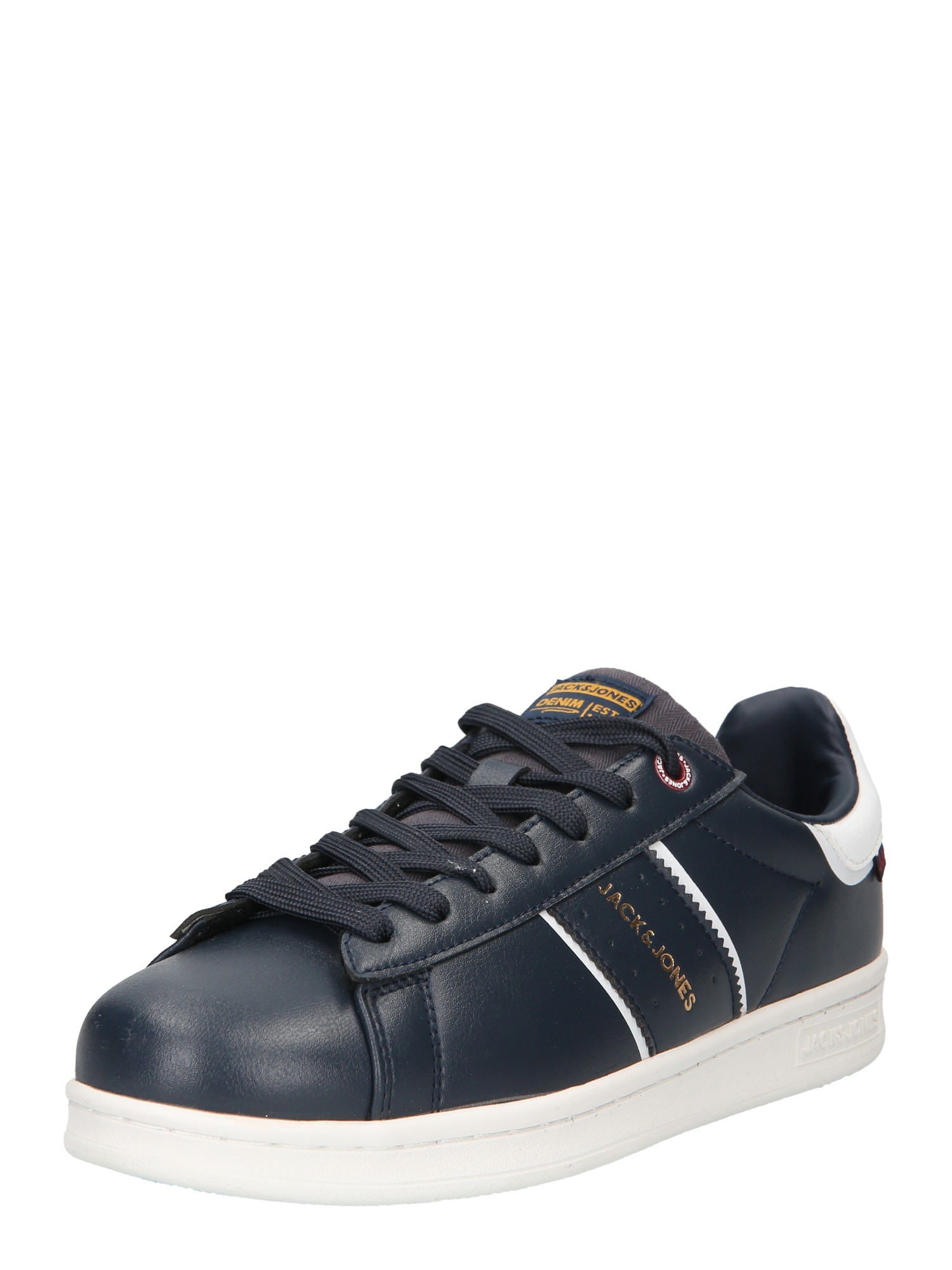JACK & JONES Nizke superge 'GUARDIAN'  mornarska / zlata / bela
