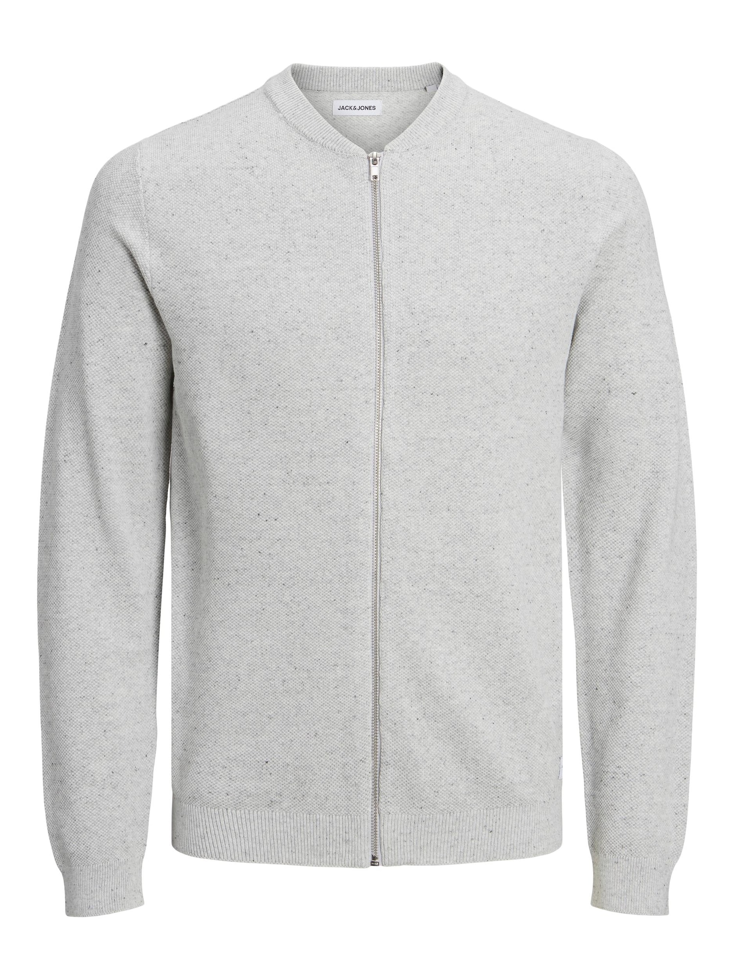 JACK & JONES Pletena jopa 'HILL'  svetlo siva